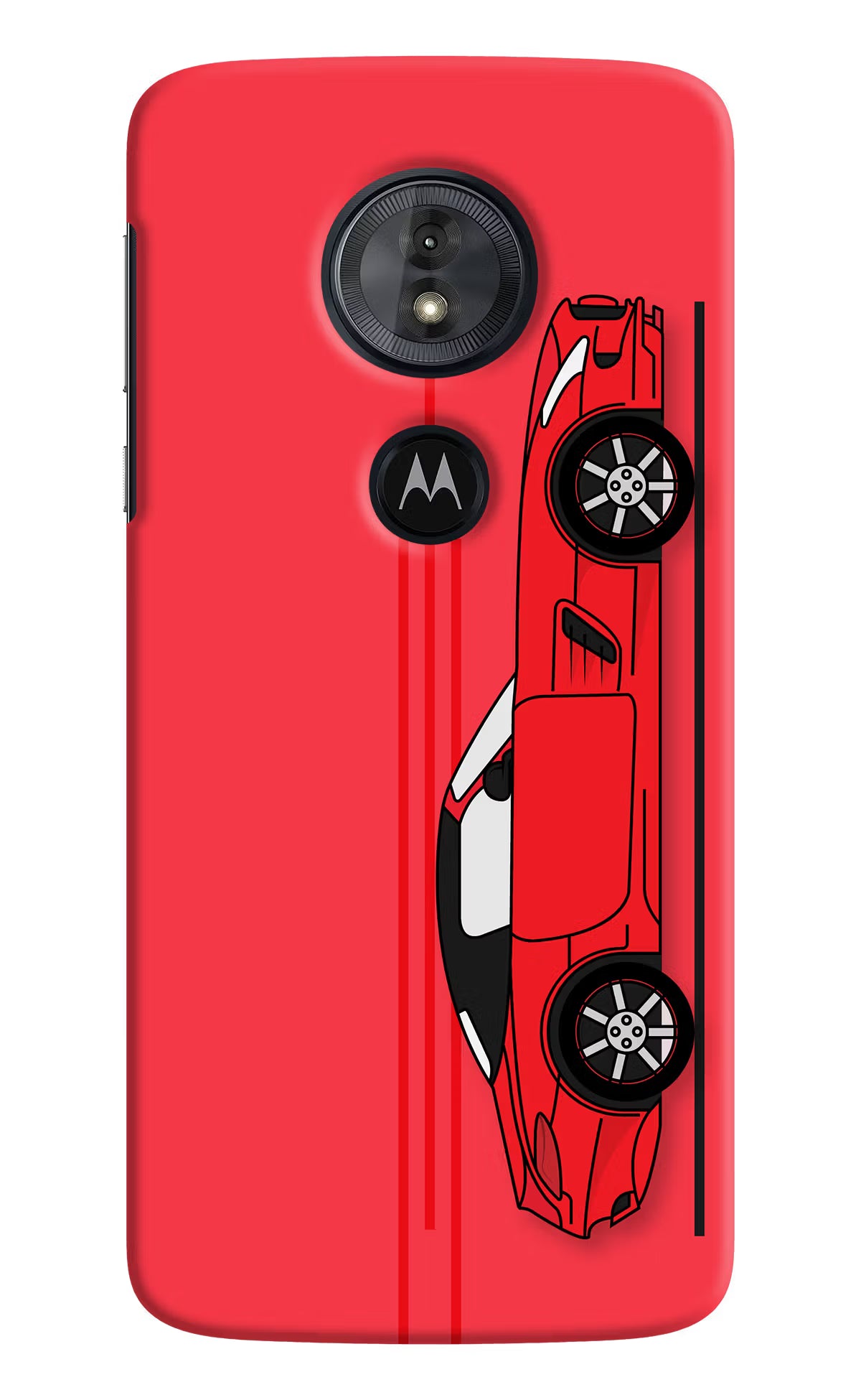 Red Velocity Moto G6 Play Back Cover - Red Velocity Moto G6 Play Hard Case Back Cover by Casekaro Red Velocity Moto G6 Play Hard Case Back Cover by Casekaro
