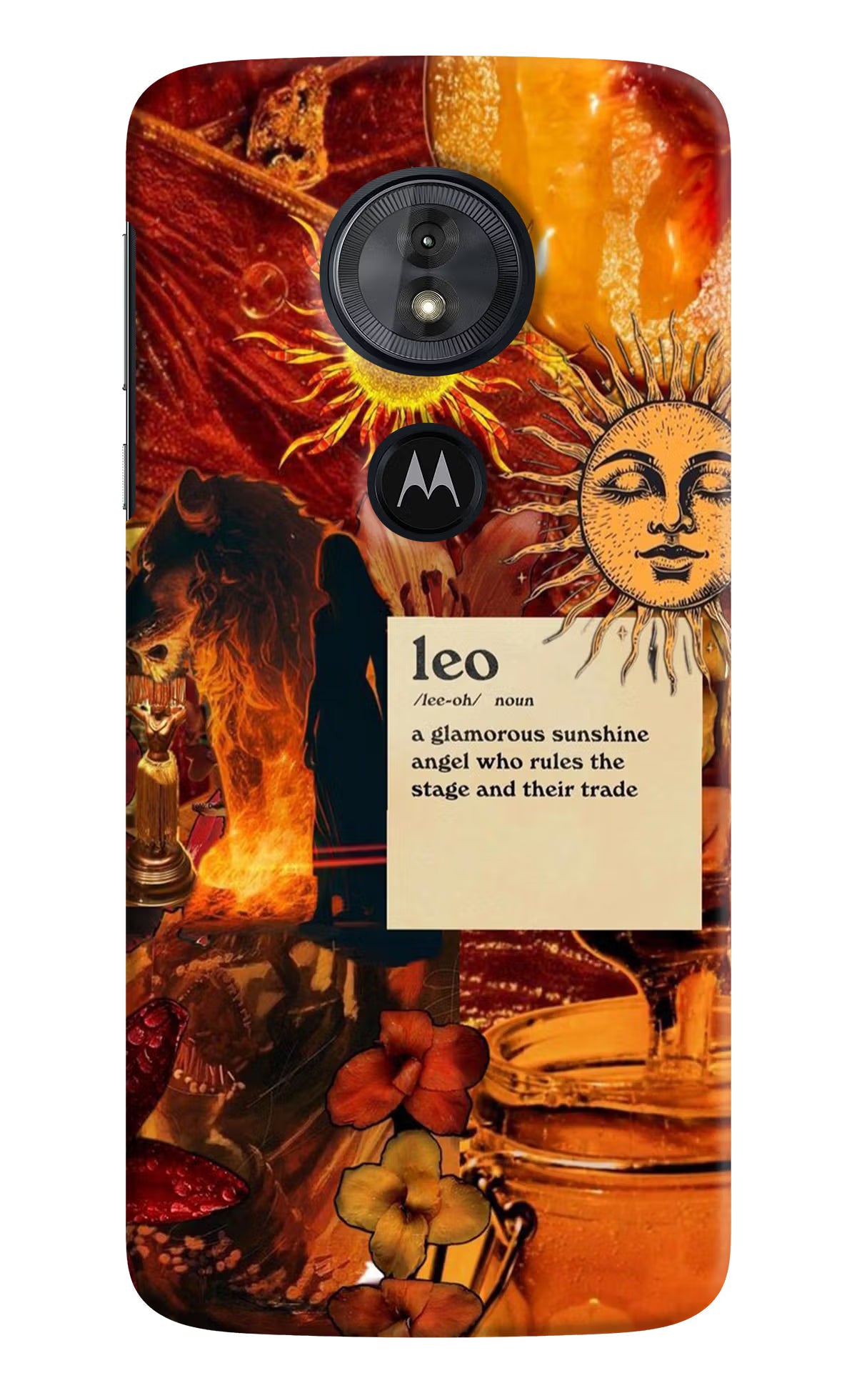 Leo Zodiac Moto G6 Play Back Cover - Leo Zodiac Moto G6 Play Hard Case Back Cover by Casekaro Leo Zodiac Moto G6 Play Hard Case Back Cover by Casekaro