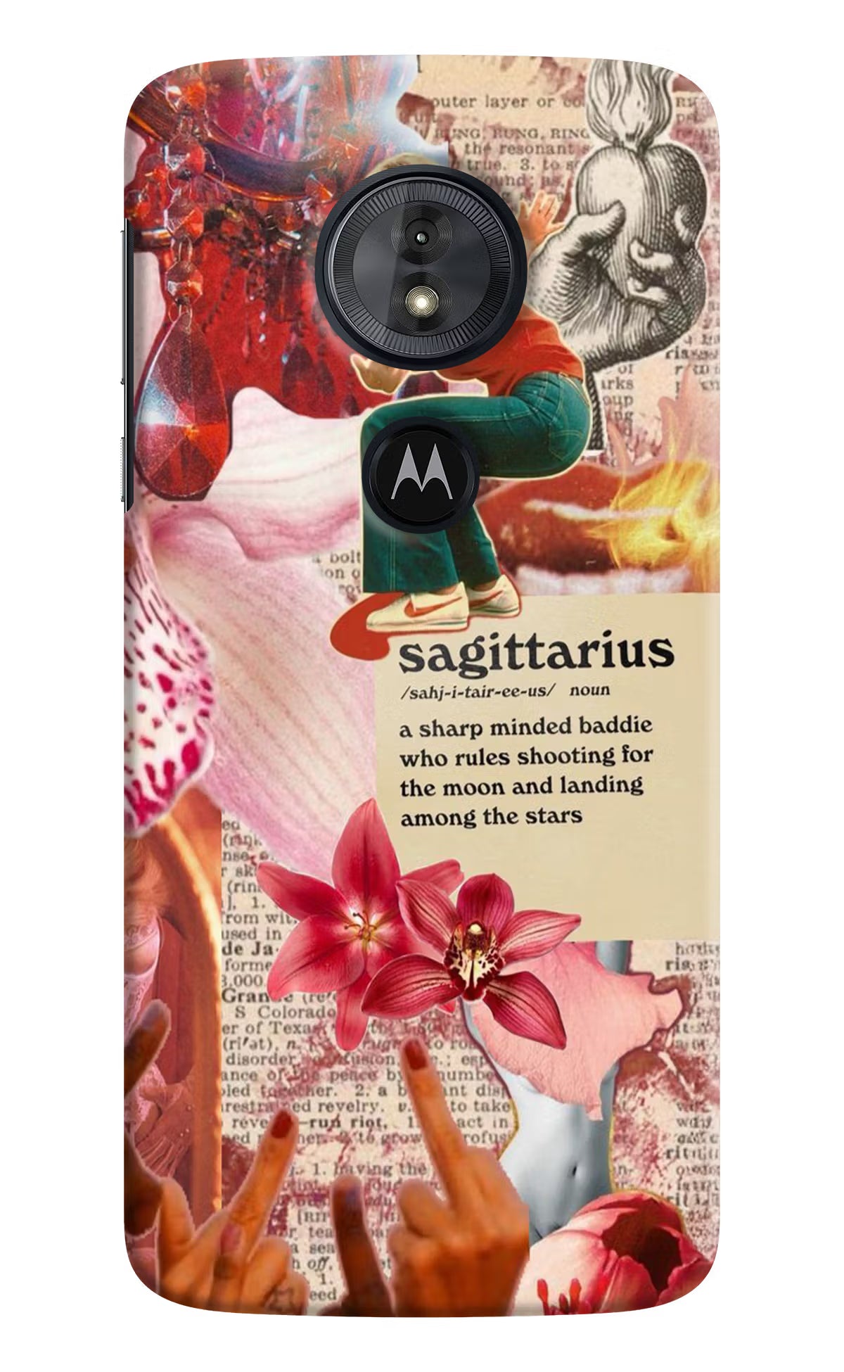 Sagittarius Zodiac Moto G6 Play Back Cover - Sagittarius Zodiac Moto G6 Play Hard Case Back Cover by Casekaro Sagittarius Zodiac Moto G6 Play Hard Case Back Cover by Casekaro