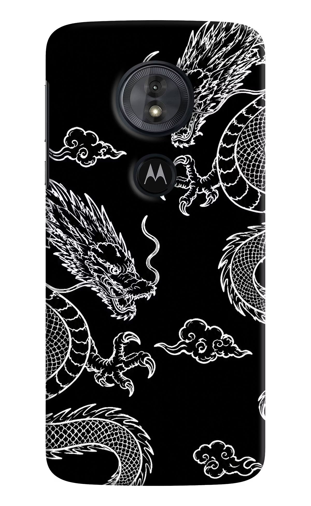 Twin Dragons Moto G6 Play Back Cover - Twin Dragons Moto G6 Play Hard Case Back Cover by Casekaro Twin Dragons Moto G6 Play Hard Case Back Cover by Casekaro