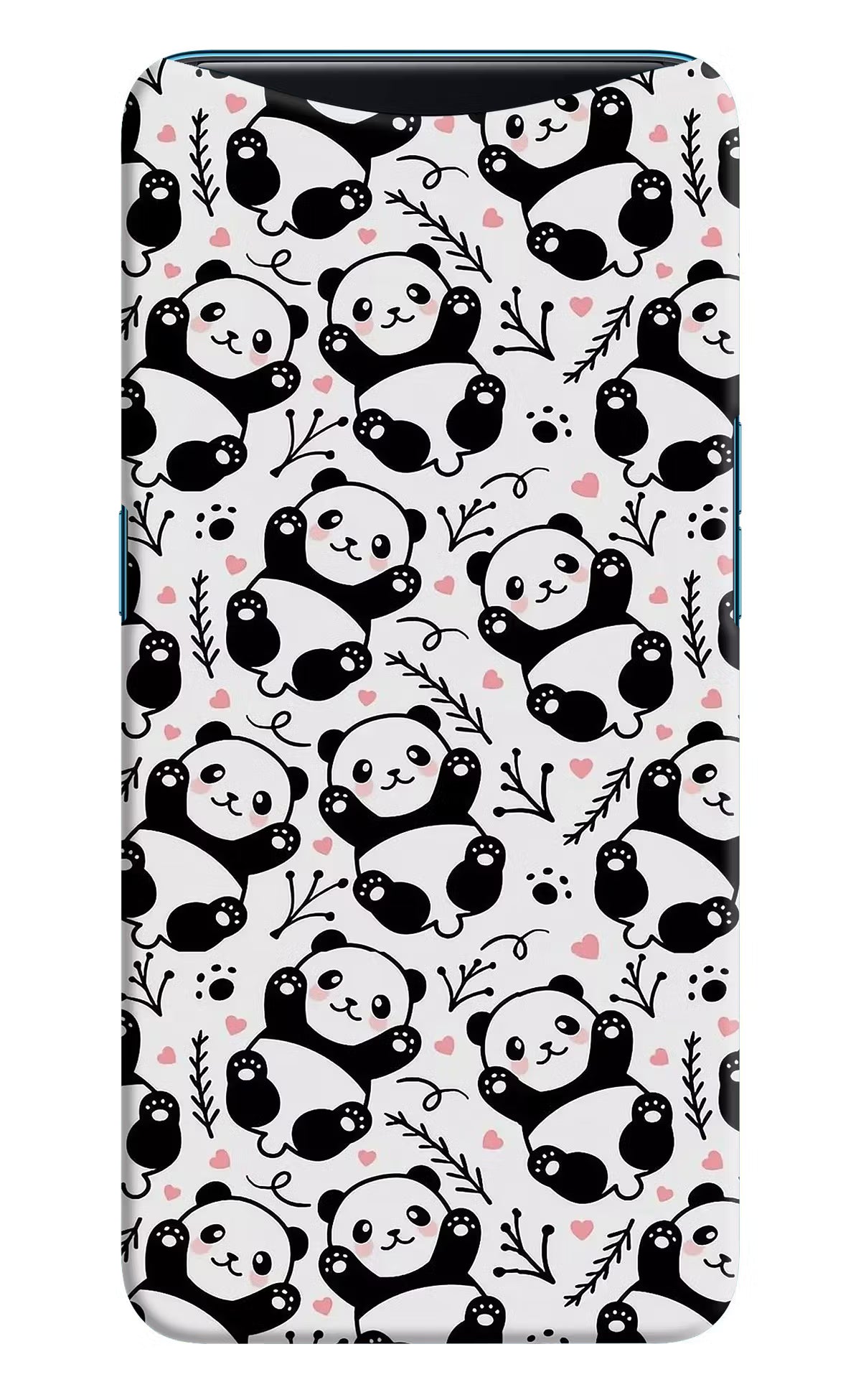 Cute Panda Oppo Find X Back Cover - Cute Panda Oppo Find X Hard Case Back Cover by Casekaro Cute Panda Oppo Find X Hard Case Back Cover by Casekaro
