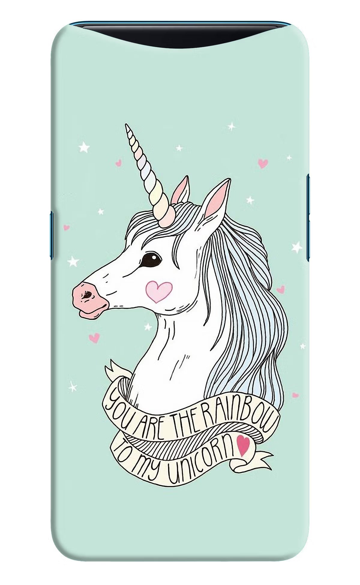 Unicorn Wallpaper Oppo Find X Back Cover - Unicorn Wallpaper Oppo Find X Hard Case Back Cover by Casekaro Unicorn Wallpaper Oppo Find X Hard Case Back Cover by Casekaro