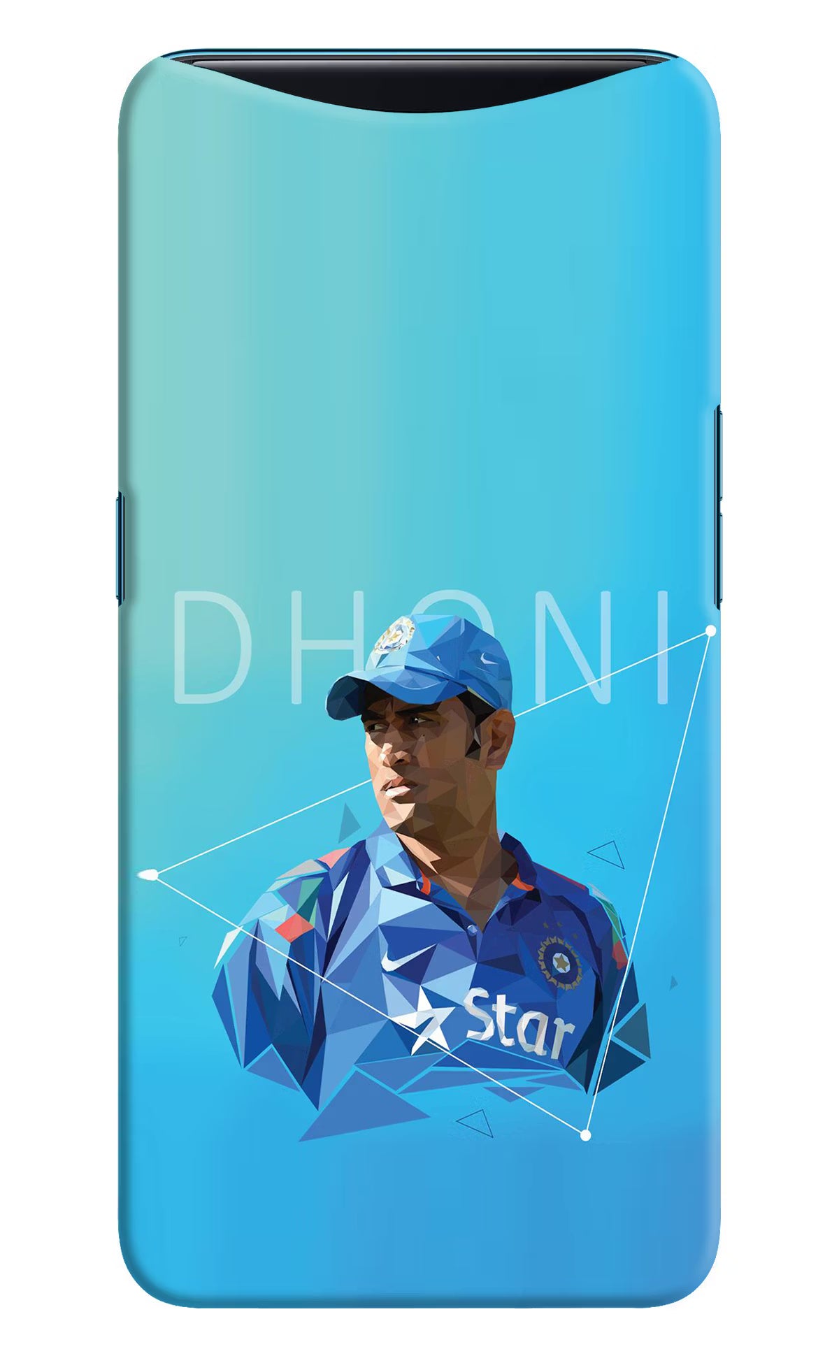 Dhoni Artwork Oppo Find X Back Cover - Dhoni Artwork Oppo Find X Hard Case Back Cover by Casekaro Dhoni Artwork Oppo Find X Hard Case Back Cover by Casekaro