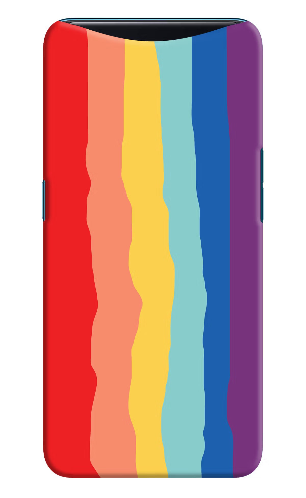 Rainbow Oppo Find X Back Cover - Rainbow Oppo Find X Hard Case Back Cover by Casekaro Rainbow Oppo Find X Hard Case Back Cover by Casekaro