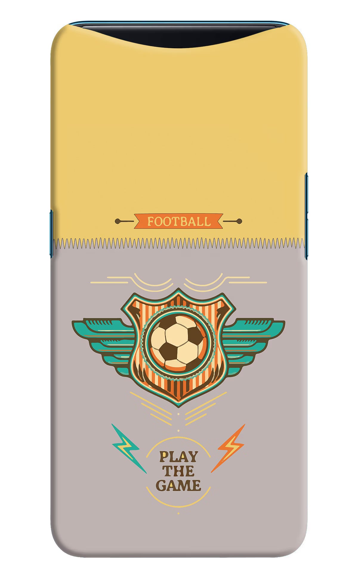 Football Oppo Find X Back Cover - Football Oppo Find X Hard Case Back Cover by Casekaro Football Oppo Find X Hard Case Back Cover by Casekaro