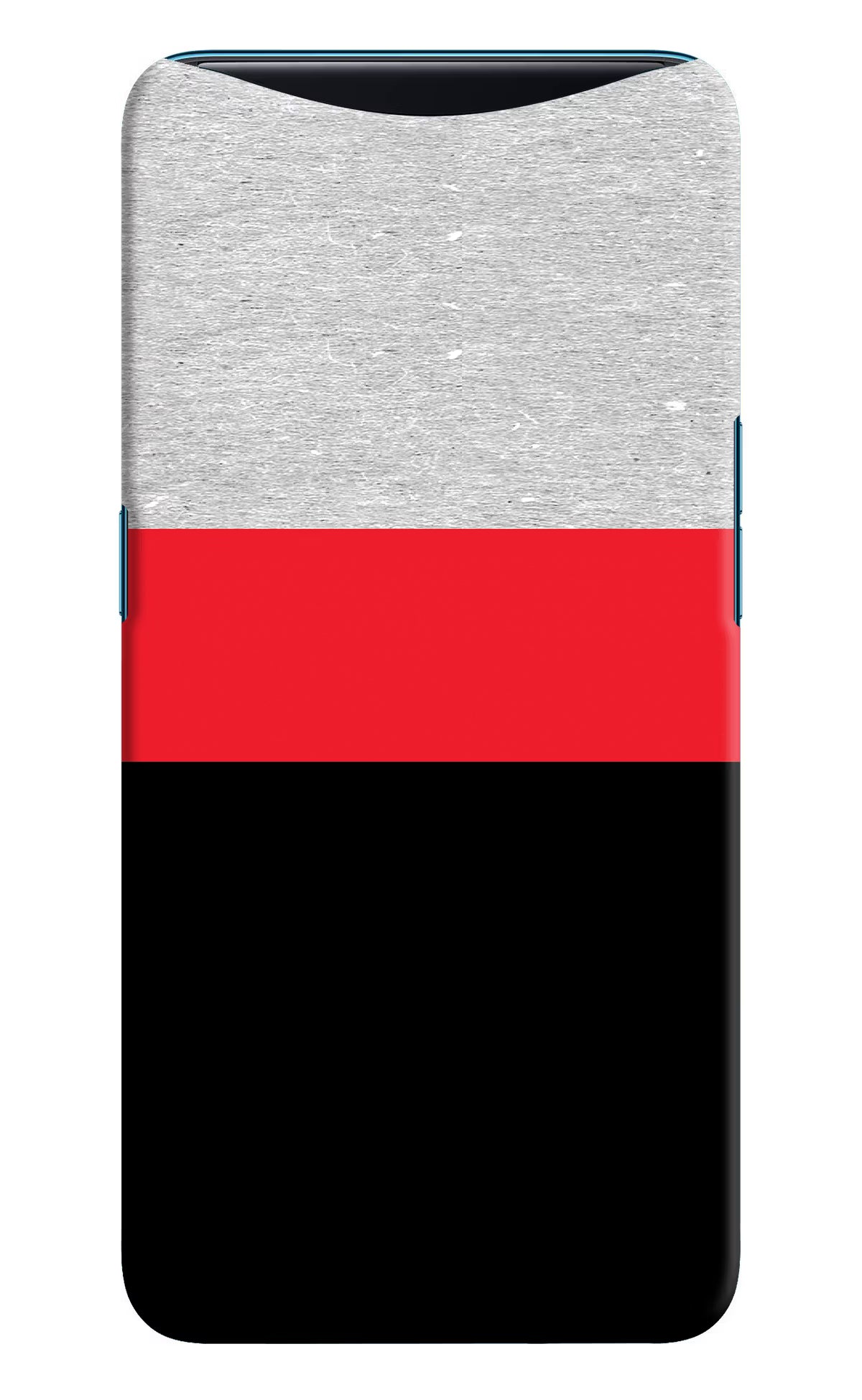 Tri Color Pattern Oppo Find X Back Cover - Tri Color Pattern Oppo Find X Hard Case Back Cover by Casekaro Tri Color Pattern Oppo Find X Hard Case Back Cover by Casekaro