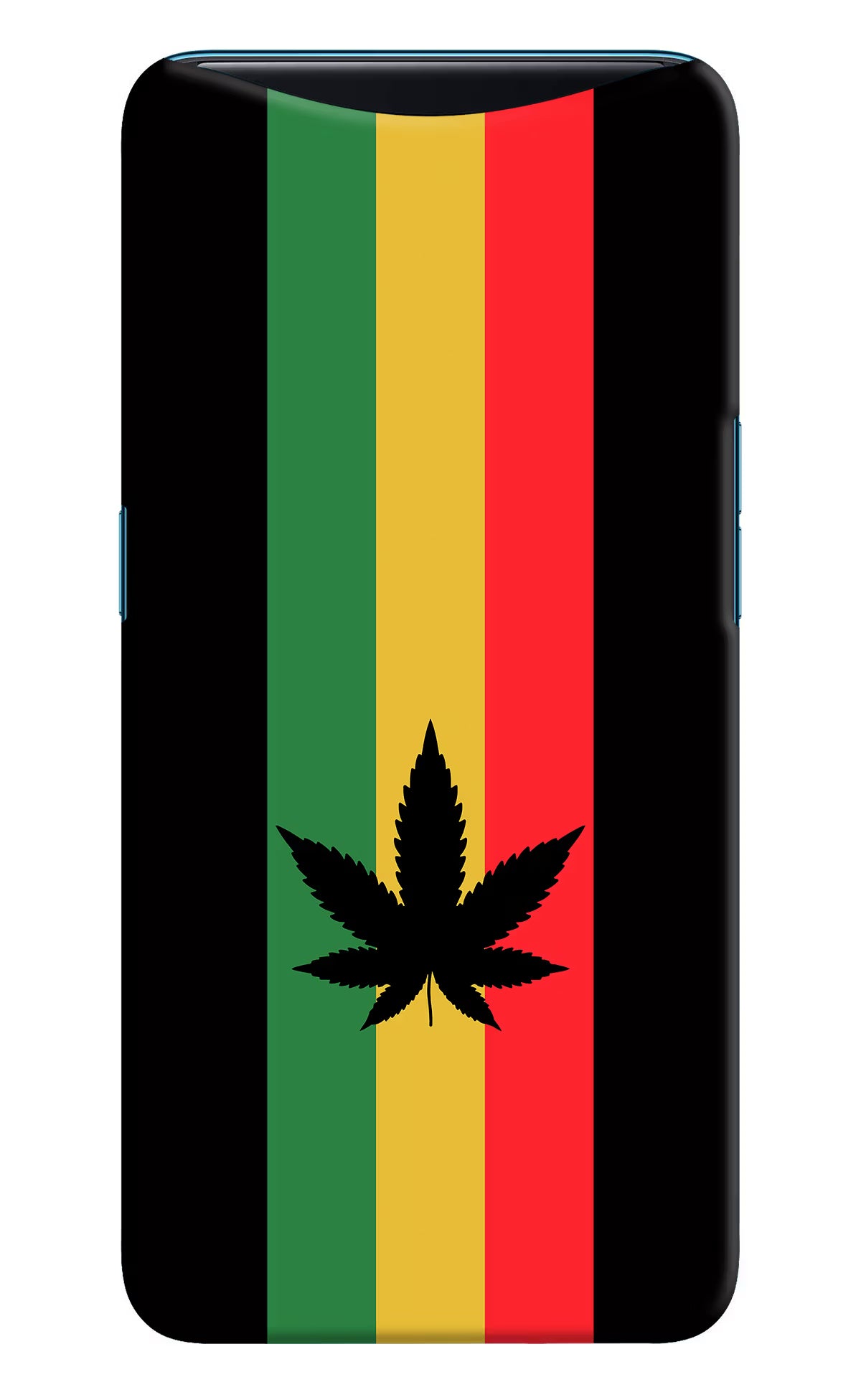 Weed Flag Oppo Find X Back Cover - Weed Flag Oppo Find X Hard Case Back Cover by Casekaro Weed Flag Oppo Find X Hard Case Back Cover by Casekaro