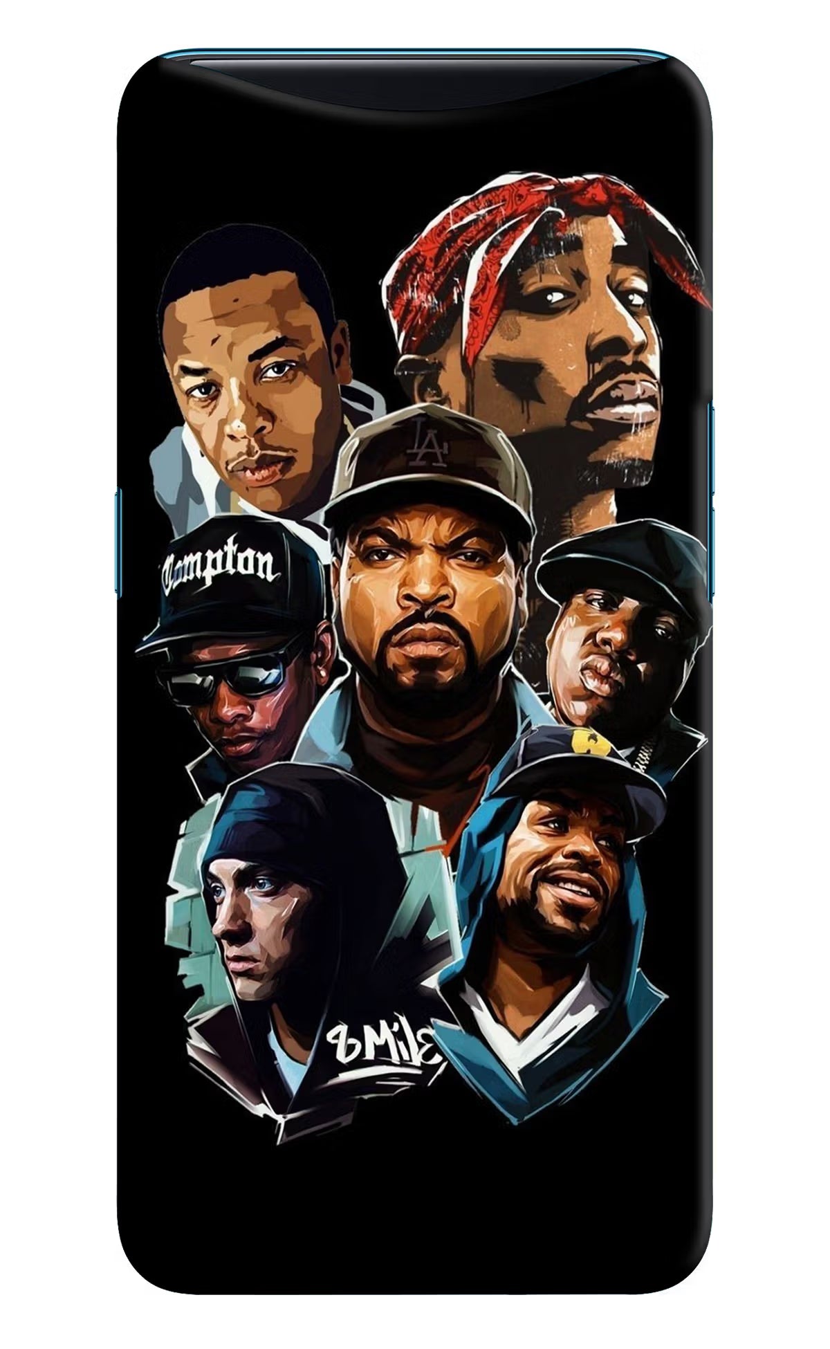 Rappers Oppo Find X Back Cover - Rappers Oppo Find X Hard Case Back Cover by Casekaro Rappers Oppo Find X Hard Case Back Cover by Casekaro