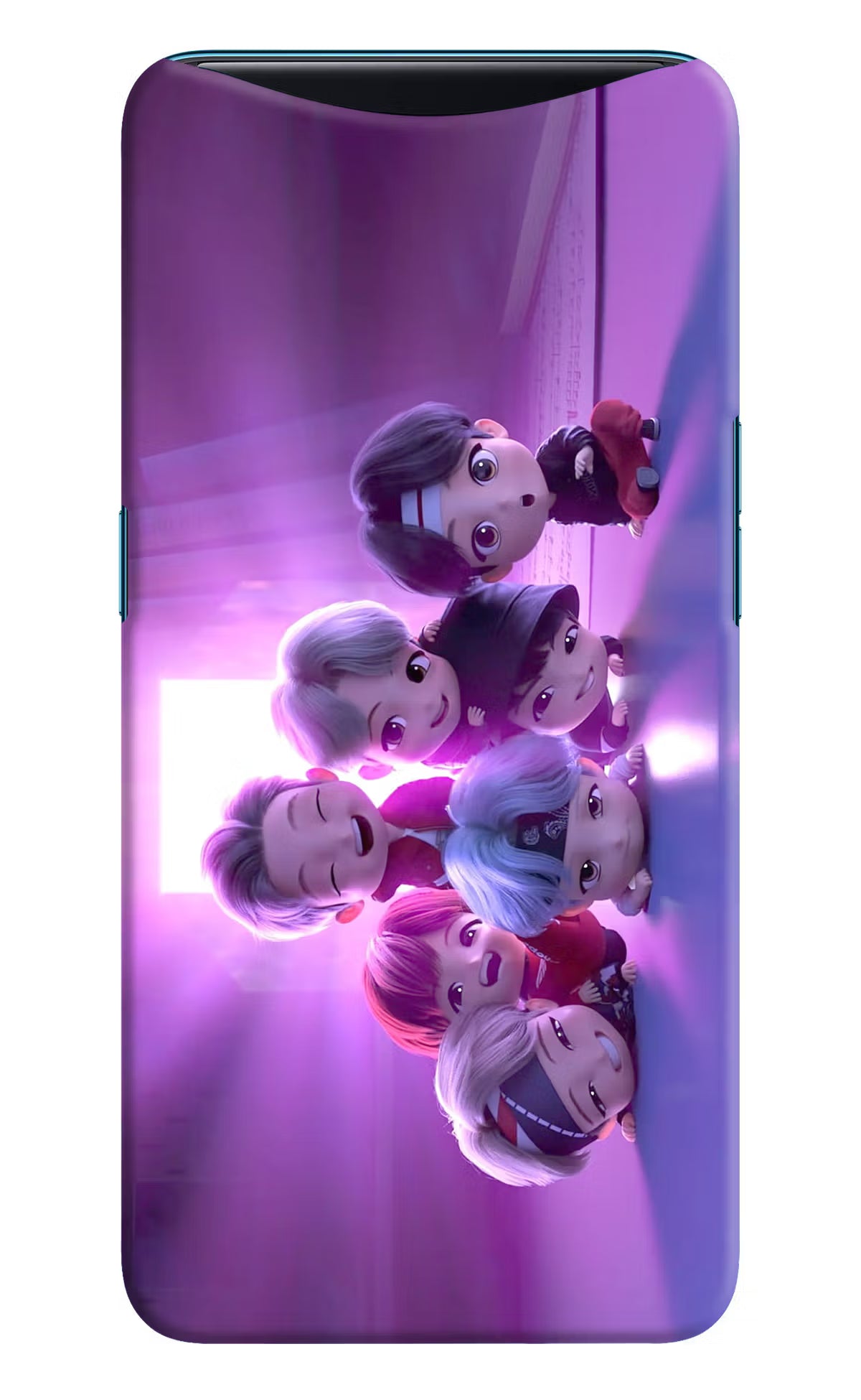 BTS Chibi Oppo Find X Back Cover - BTS Chibi Oppo Find X Hard Case Back Cover by Casekaro BTS Chibi Oppo Find X Hard Case Back Cover by Casekaro