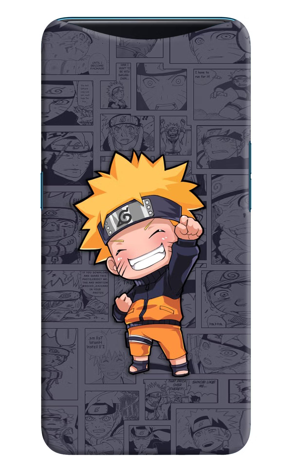 Chota Naruto Oppo Find X Back Cover - Chota Naruto Oppo Find X Hard Case Back Cover by Casekaro Chota Naruto Oppo Find X Hard Case Back Cover by Casekaro