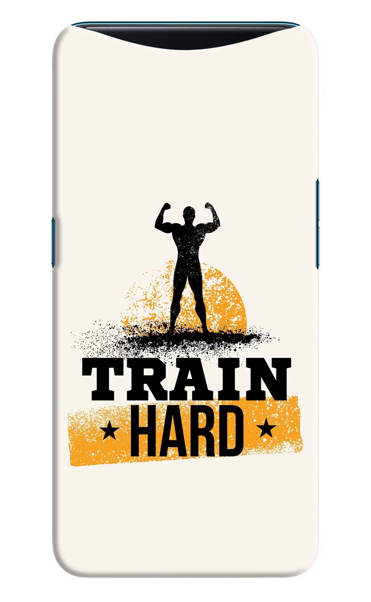 Train Hard Oppo Find X Back Cover - Train Hard Oppo Find X Hard Case Back Cover by Casekaro Train Hard Oppo Find X Hard Case Back Cover by Casekaro