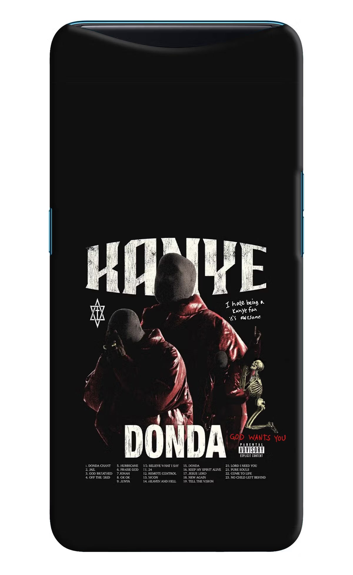 Donda Kanye West Oppo Find X Back Cover - Donda Kanye West Oppo Find X Hard Case Back Cover by Casekaro Donda Kanye West Oppo Find X Hard Case Back Cover by Casekaro