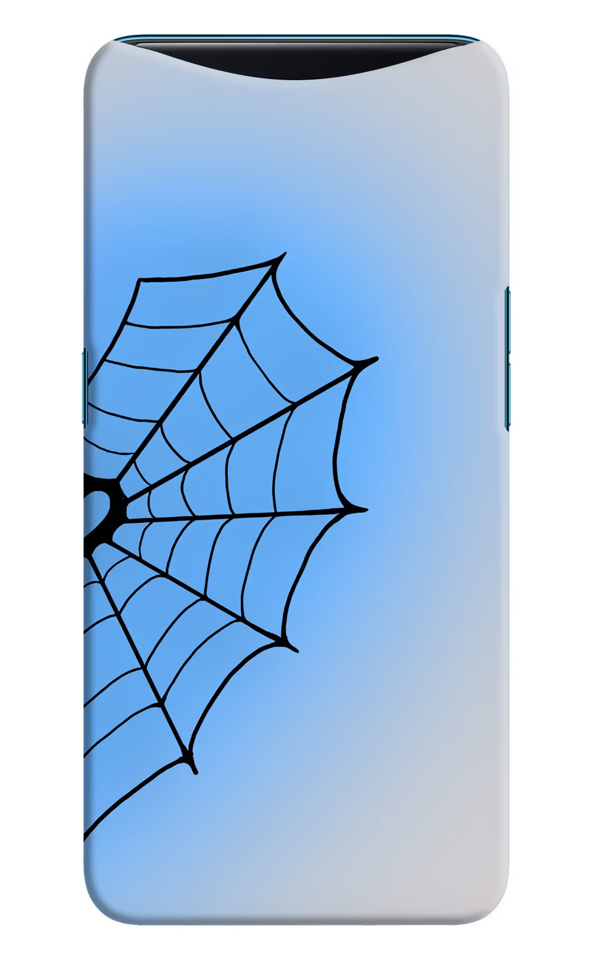 Blue Web Oppo Find X Back Cover - Blue Web Oppo Find X Back Cover Blue Web Oppo Find X Back Cover