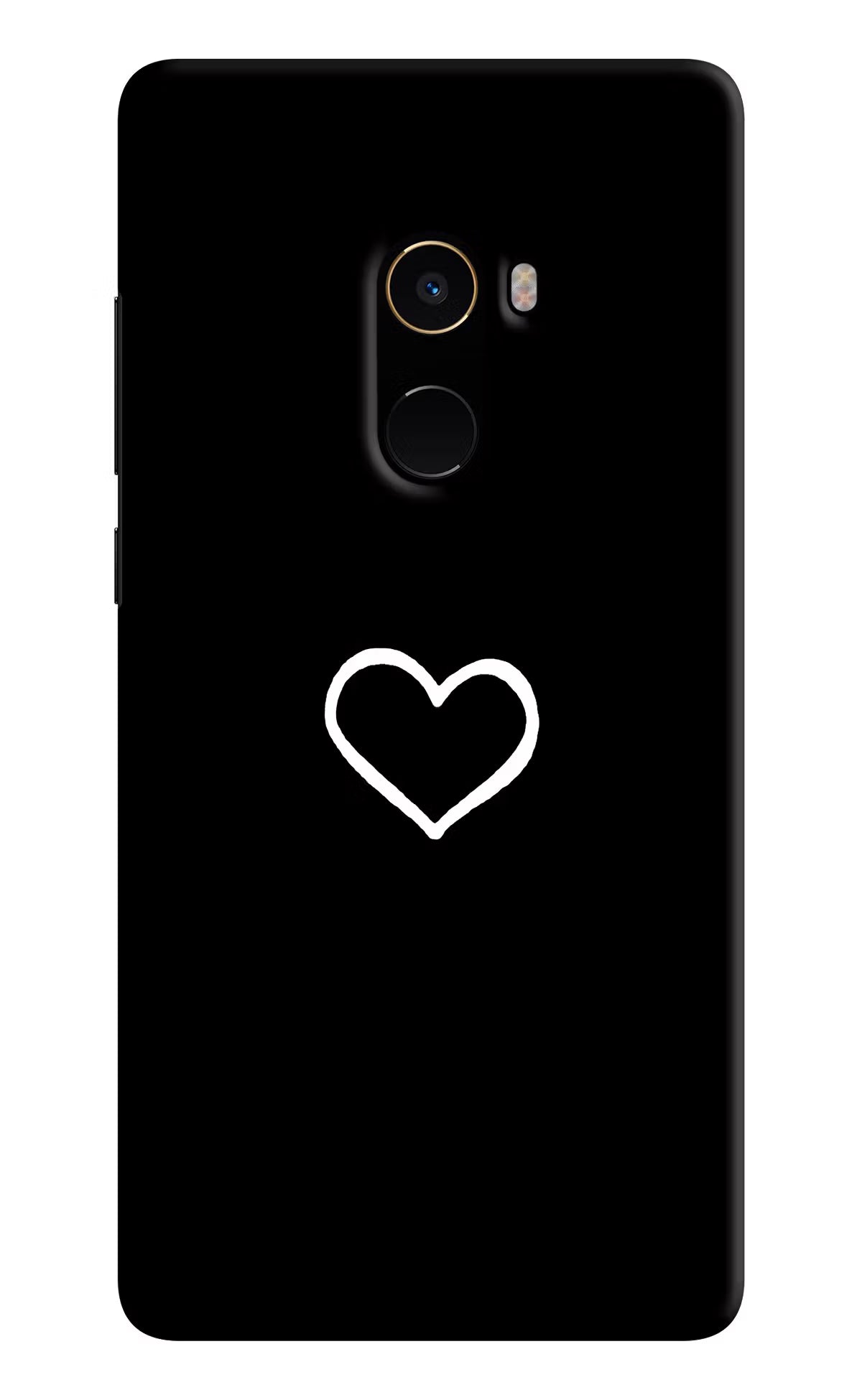Heart Mi Mix 2 Back Cover - Heart Mi Mix 2 Hard Case Back Cover by Casekaro Heart Mi Mix 2 Hard Case Back Cover by Casekaro