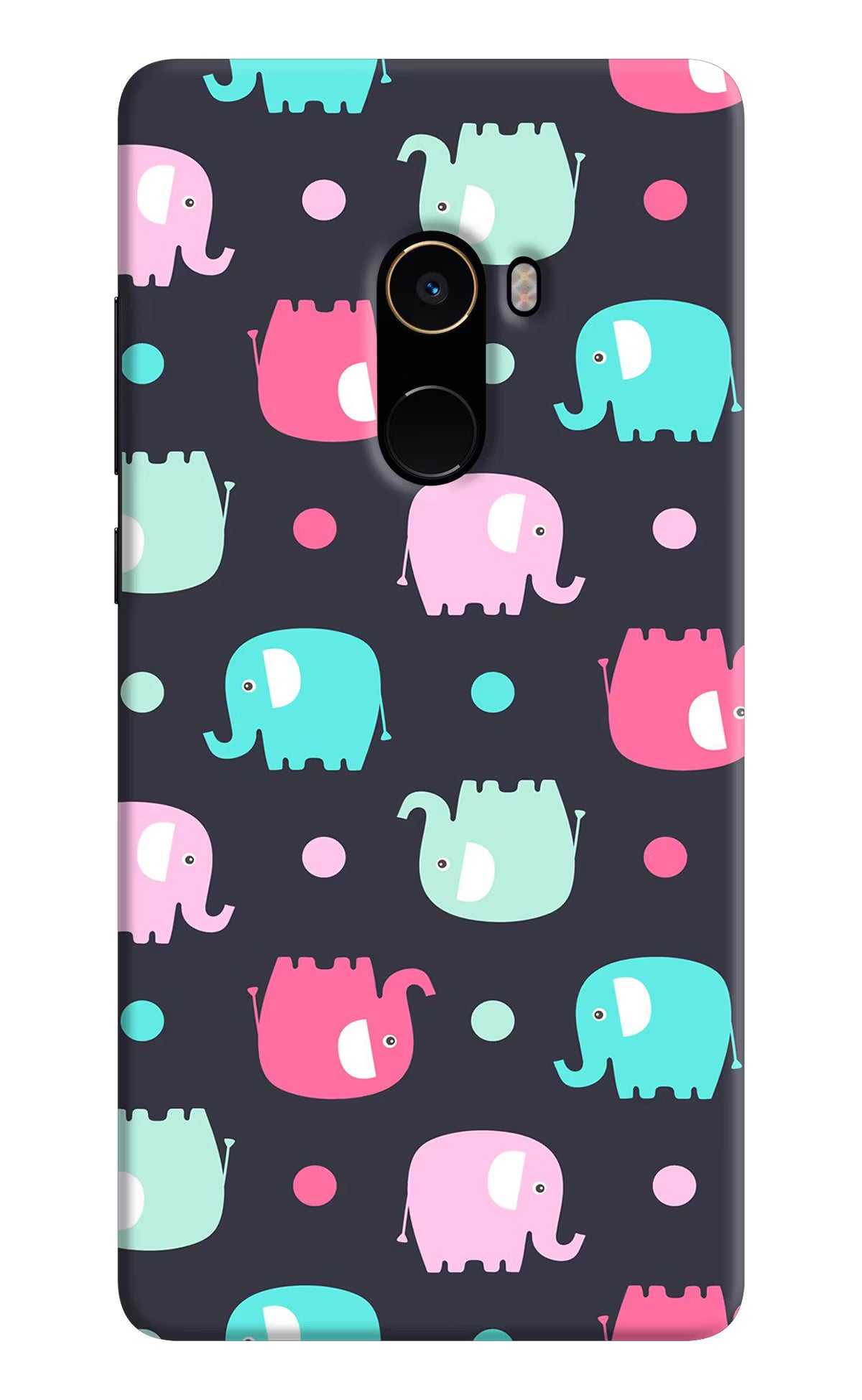 Elephants Mi Mix 2 Back Cover - Elephants Mi Mix 2 Hard Case Back Cover by Casekaro Elephants Mi Mix 2 Hard Case Back Cover by Casekaro