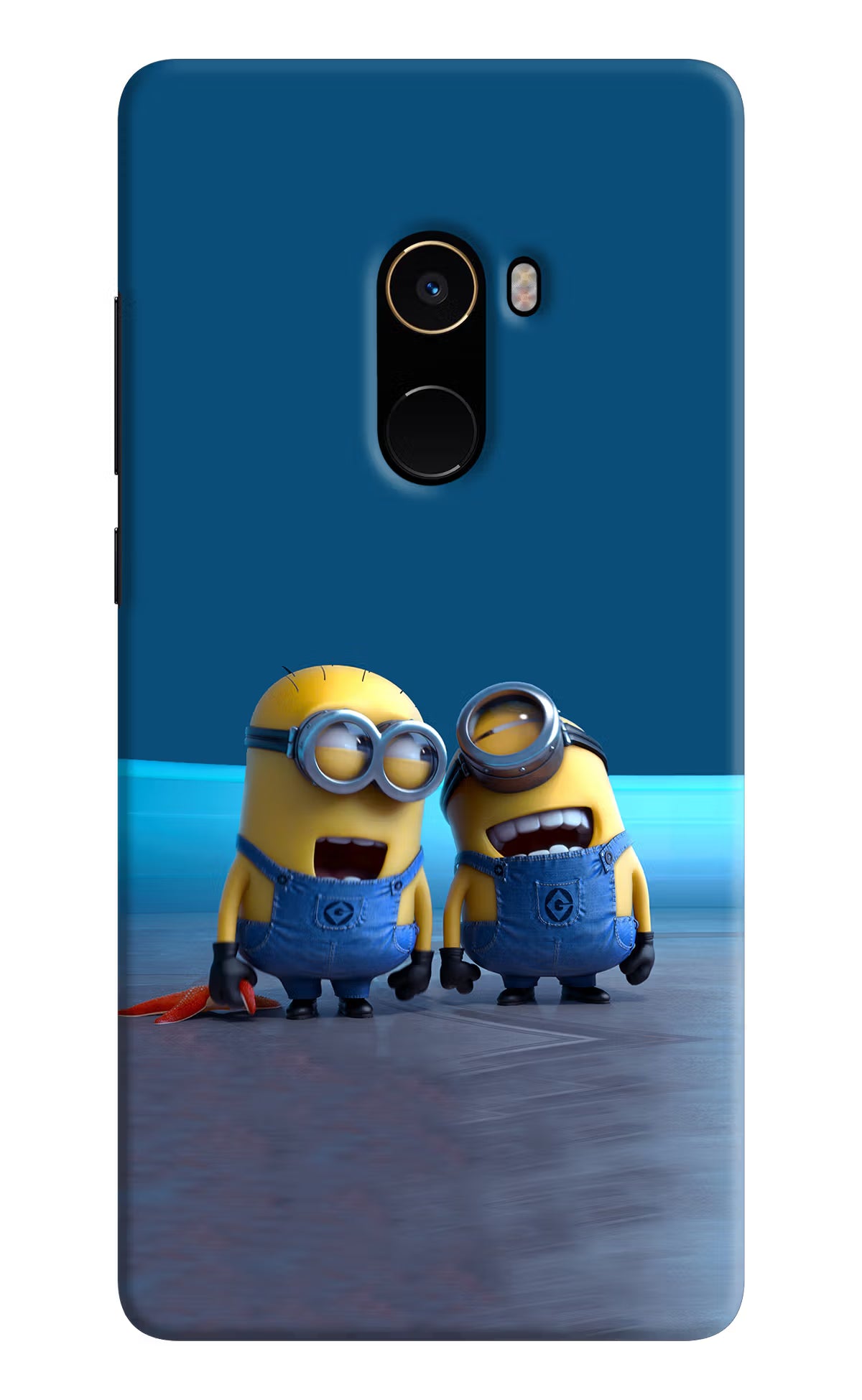 Minion Laughing Mi Mix 2 Back Cover - Minion Laughing Mi Mix 2 Hard Case Back Cover by Casekaro Minion Laughing Mi Mix 2 Hard Case Back Cover by Casekaro