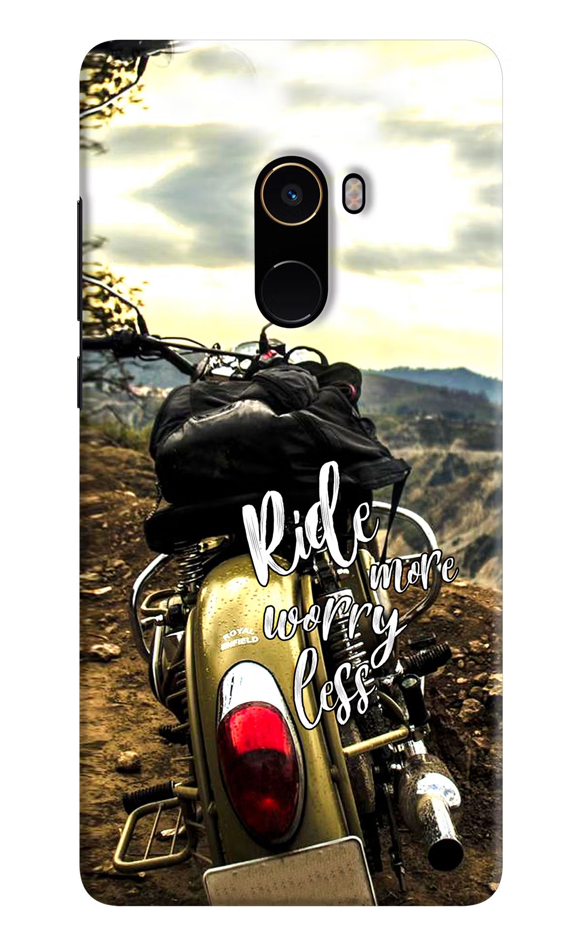 Ride More Worry Less Mi Mix 2 Back Cover - Ride More Worry Less Mi Mix 2 Hard Case Back Cover by Casekaro Ride More Worry Less Mi Mix 2 Hard Case Back Cover by Casekaro