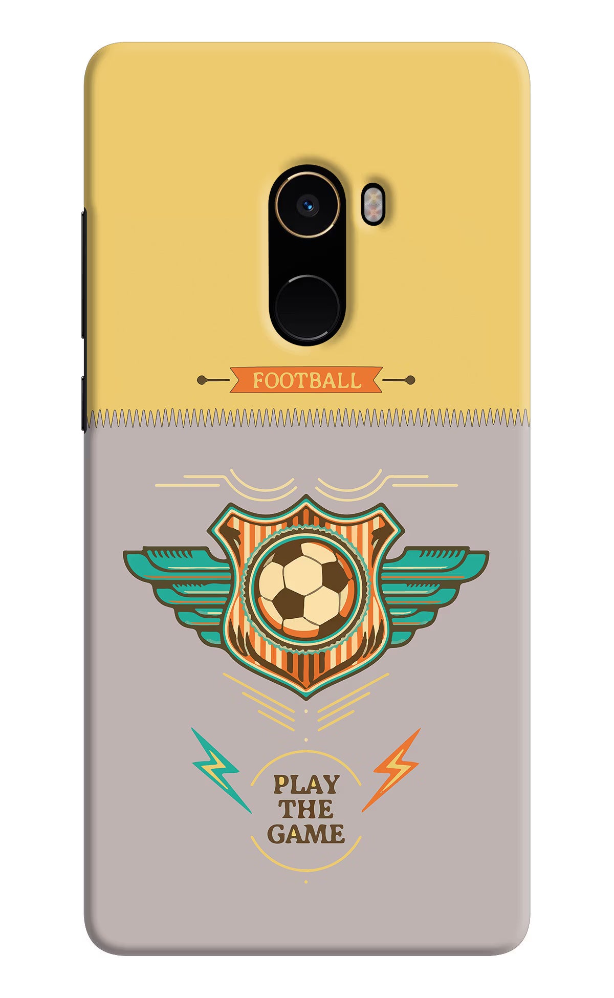 Football Mi Mix 2 Back Cover - Football Mi Mix 2 Hard Case Back Cover by Casekaro Football Mi Mix 2 Hard Case Back Cover by Casekaro