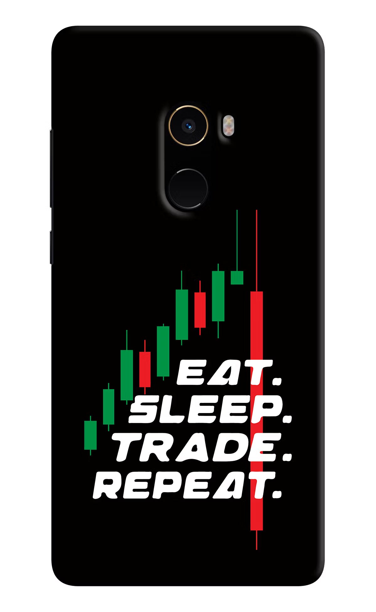 Eat Sleep Trade Repeat Mi Mix 2 Back Cover - Eat Sleep Trade Repeat Mi Mix 2 Hard Case Back Cover by Casekaro Eat Sleep Trade Repeat Mi Mix 2 Hard Case Back Cover by Casekaro