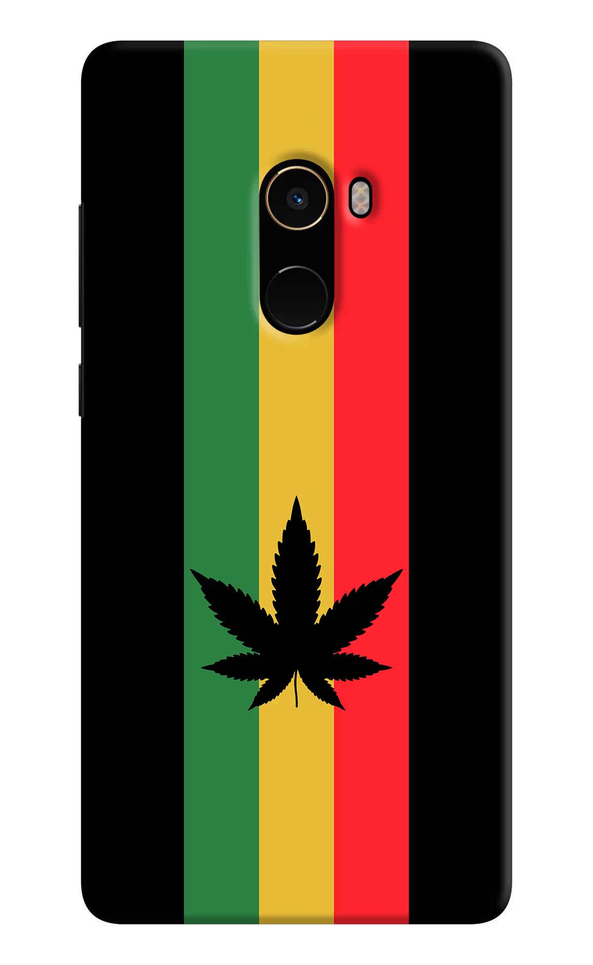 Weed Flag Mi Mix 2 Back Cover - Weed Flag Mi Mix 2 Hard Case Back Cover by Casekaro Weed Flag Mi Mix 2 Hard Case Back Cover by Casekaro