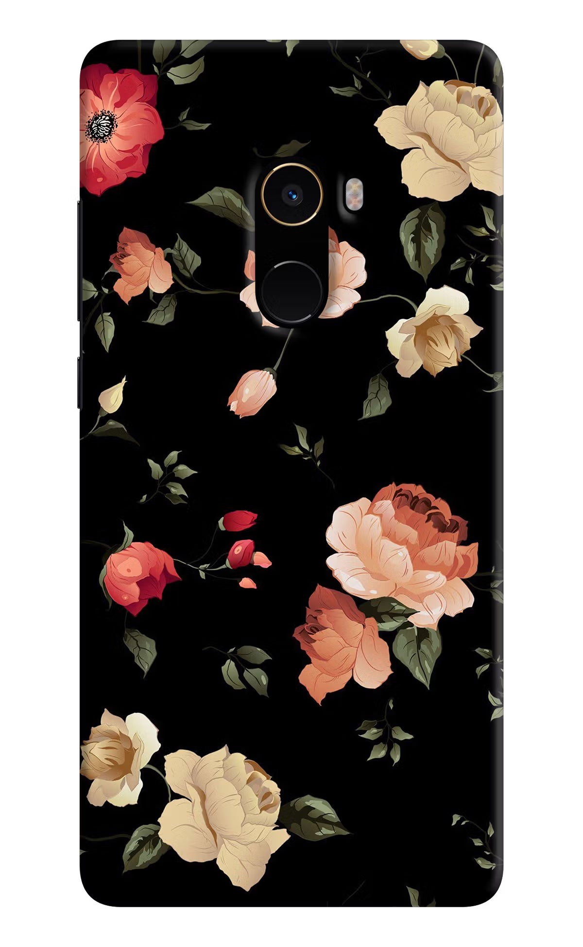 Flowers Mi Mix 2 Back Cover - Flowers Mi Mix 2 Hard Case Back Cover by Casekaro Flowers Mi Mix 2 Hard Case Back Cover by Casekaro