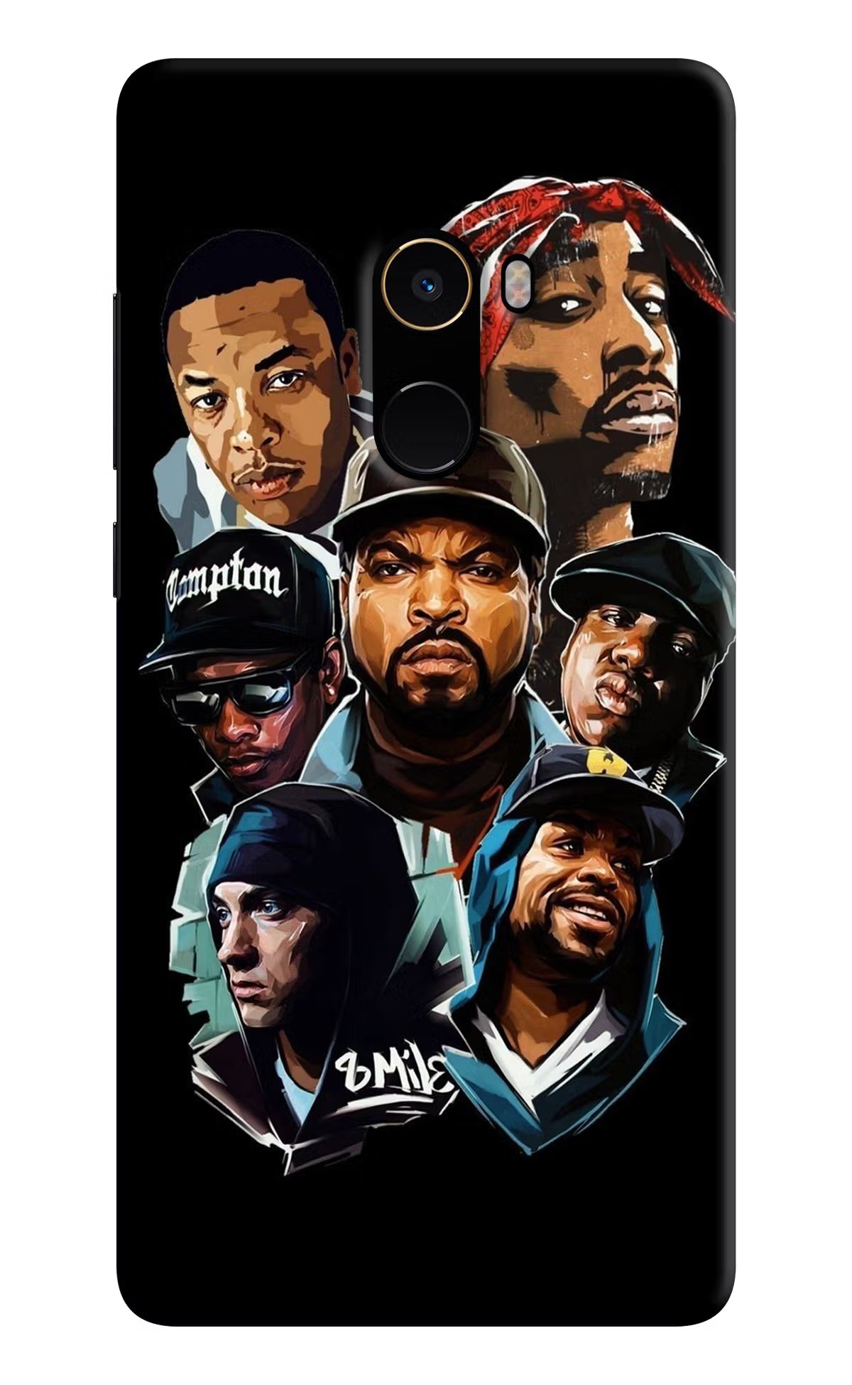 Rappers Mi Mix 2 Back Cover - Rappers Mi Mix 2 Hard Case Back Cover by Casekaro Rappers Mi Mix 2 Hard Case Back Cover by Casekaro