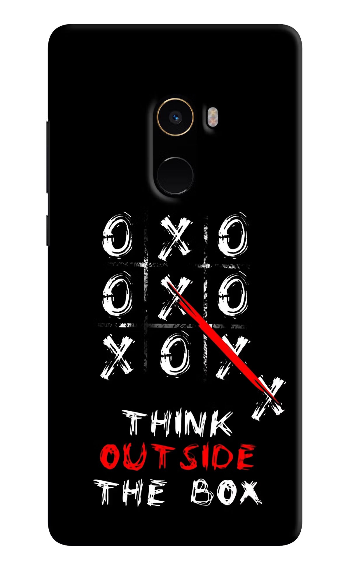Think out of the BOX Mi Mix 2 Back Cover - Think out of the BOX Mi Mix 2 Hard Case Back Cover by Casekaro Think out of the BOX Mi Mix 2 Hard Case Back Cover by Casekaro