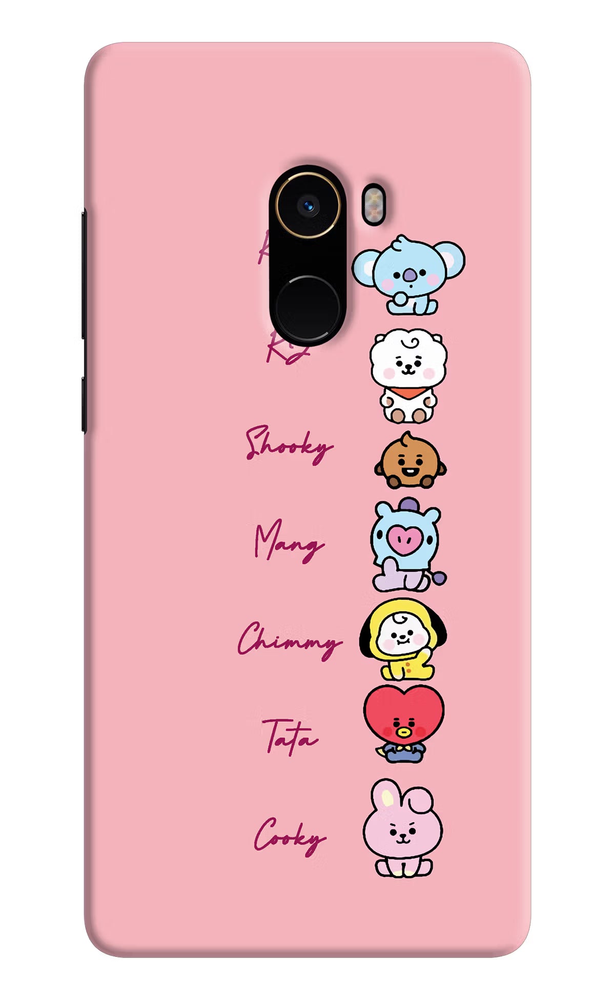 BTS names Mi Mix 2 Back Cover - BTS names Mi Mix 2 Hard Case Back Cover by Casekaro BTS names Mi Mix 2 Hard Case Back Cover by Casekaro