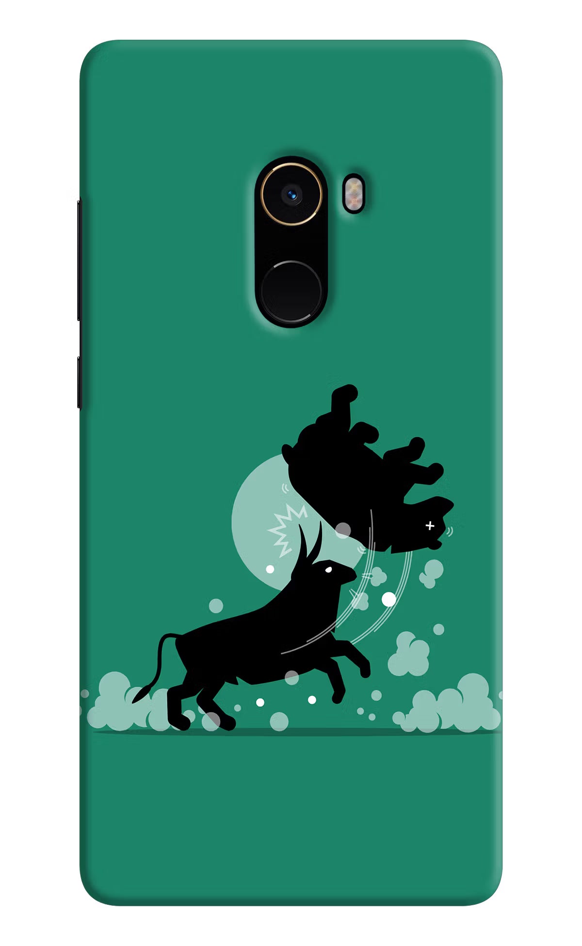 Bull Conqueror Mi Mix 2 Back Cover - Bull Conqueror Mi Mix 2 Hard Case Back Cover by Casekaro Bull Conqueror Mi Mix 2 Hard Case Back Cover by Casekaro