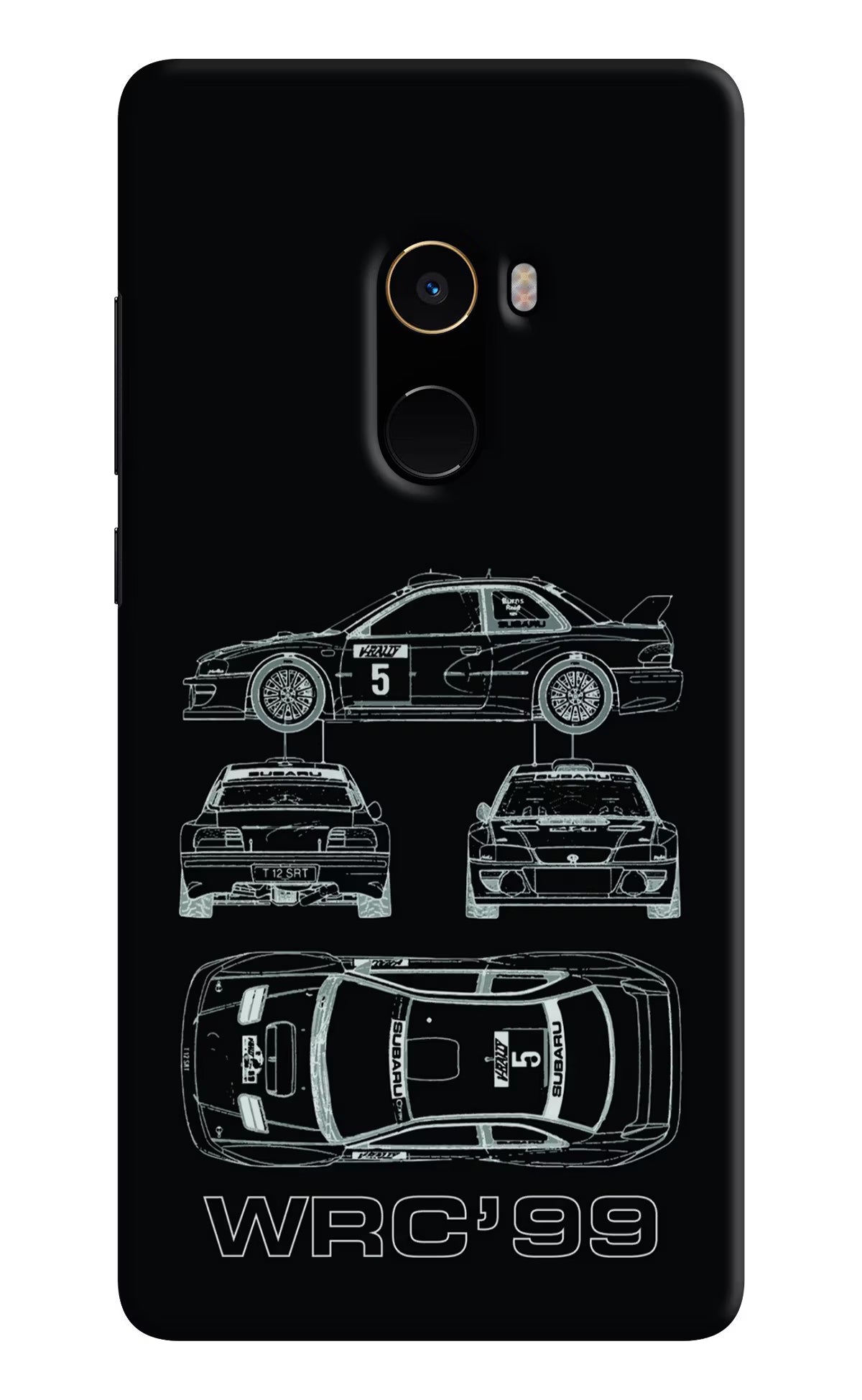 WRC'99 Mi Mix 2 Back Cover - WRC'99 Mi Mix 2 Hard Case Back Cover by Casekaro WRC'99 Mi Mix 2 Hard Case Back Cover by Casekaro