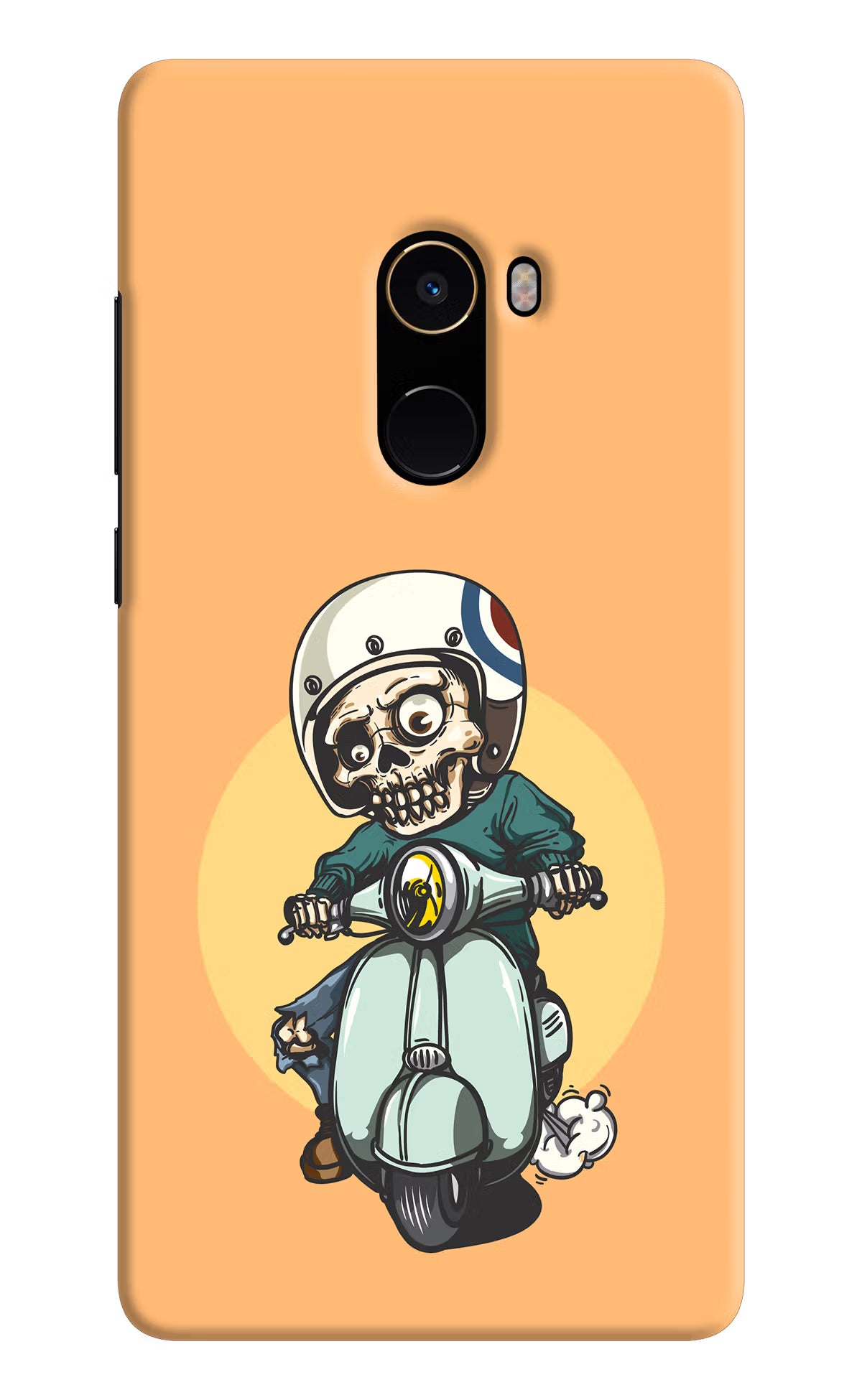 Undead Biker Mi Mix 2 Back Cover - Undead Biker Mi Mix 2 Hard Case Back Cover by Casekaro Undead Biker Mi Mix 2 Hard Case Back Cover by Casekaro