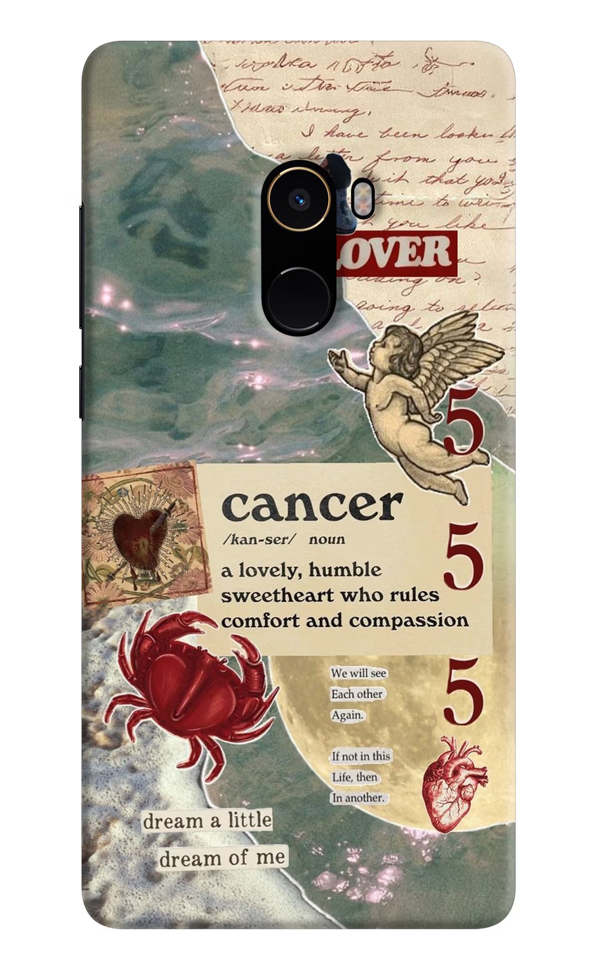 Cancer Zodiac Mi Mix 2 Back Cover - Cancer Zodiac Mi Mix 2 Hard Case Back Cover by Casekaro Cancer Zodiac Mi Mix 2 Hard Case Back Cover by Casekaro