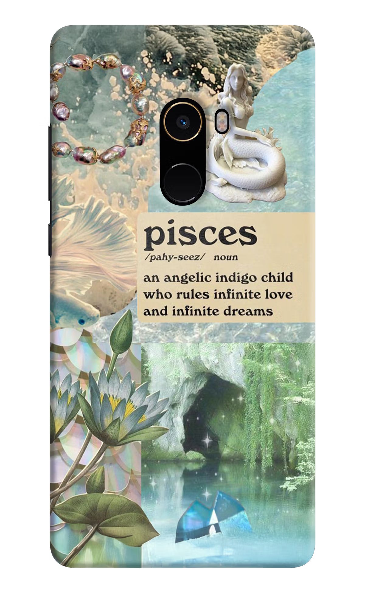 Pisces Zodiac Mi Mix 2 Back Cover - Pisces Zodiac Mi Mix 2 Hard Case Back Cover by Casekaro Pisces Zodiac Mi Mix 2 Hard Case Back Cover by Casekaro