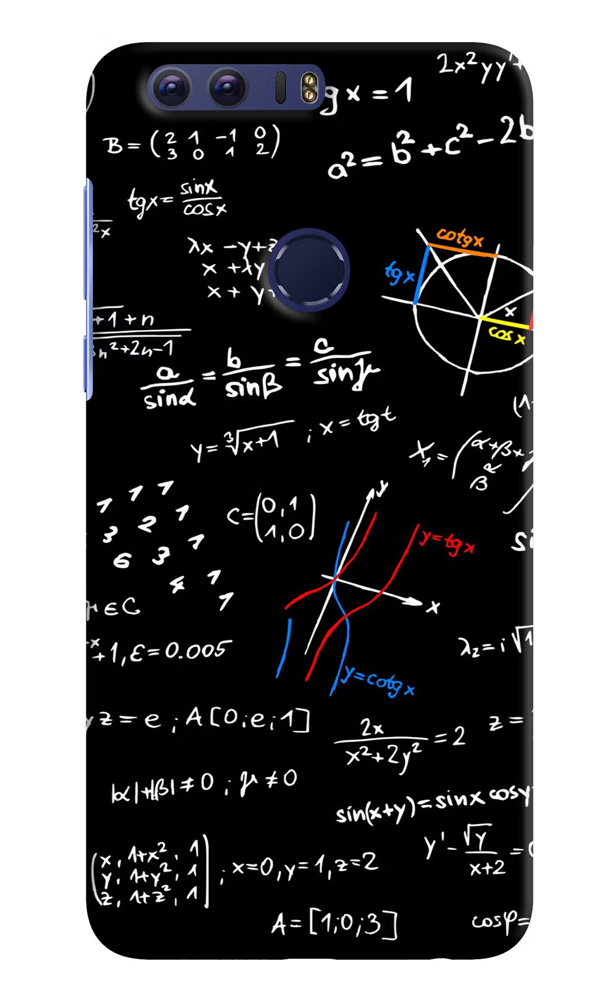 Mathematics Formula Honor 8 Back Cover - Mathematics Formula Honor 8 Hard Case Back Cover by Casekaro Mathematics Formula Honor 8 Hard Case Back Cover by Casekaro