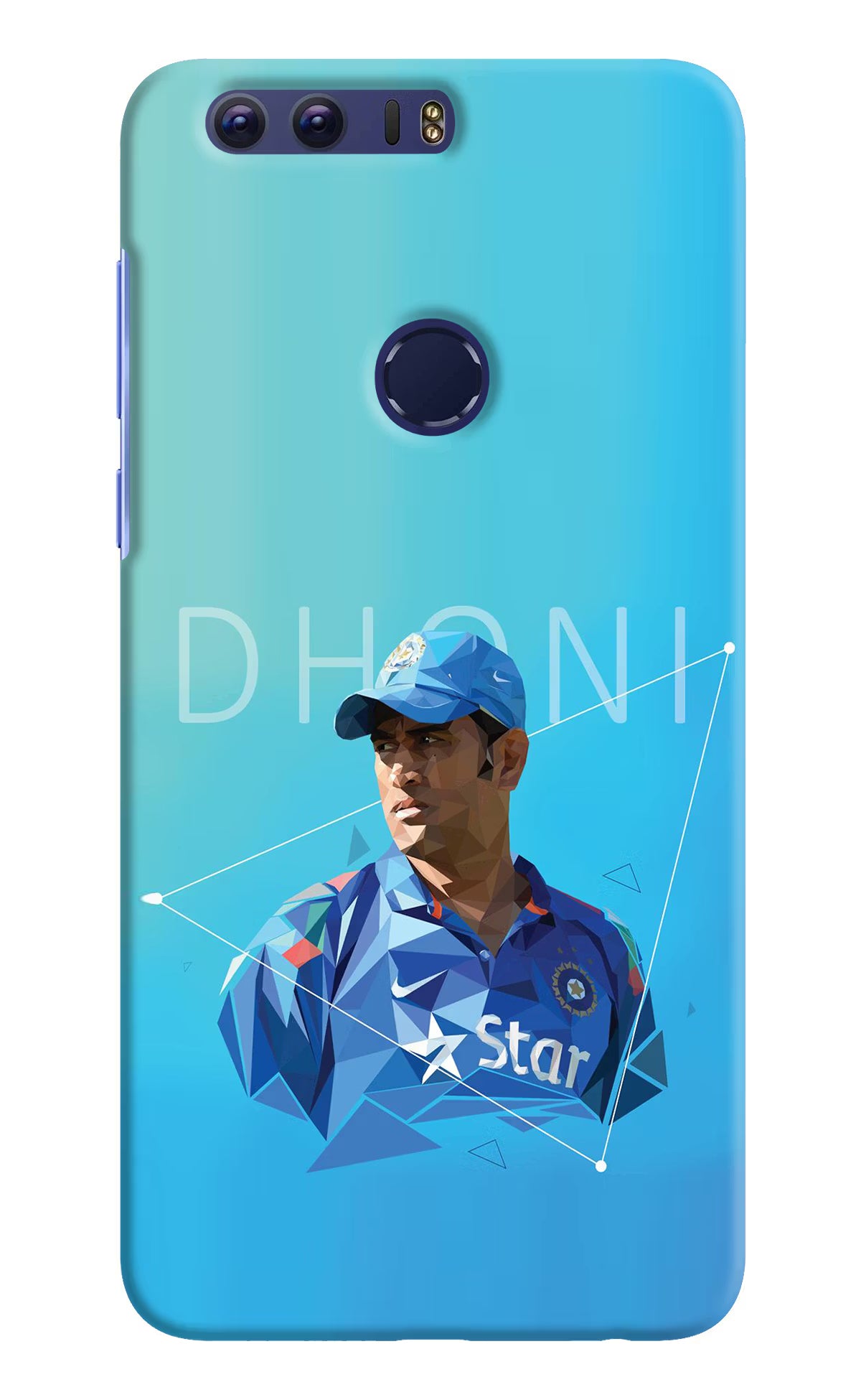 Dhoni Artwork Honor 8 Back Cover - Dhoni Artwork Honor 8 Hard Case Back Cover by Casekaro Dhoni Artwork Honor 8 Hard Case Back Cover by Casekaro