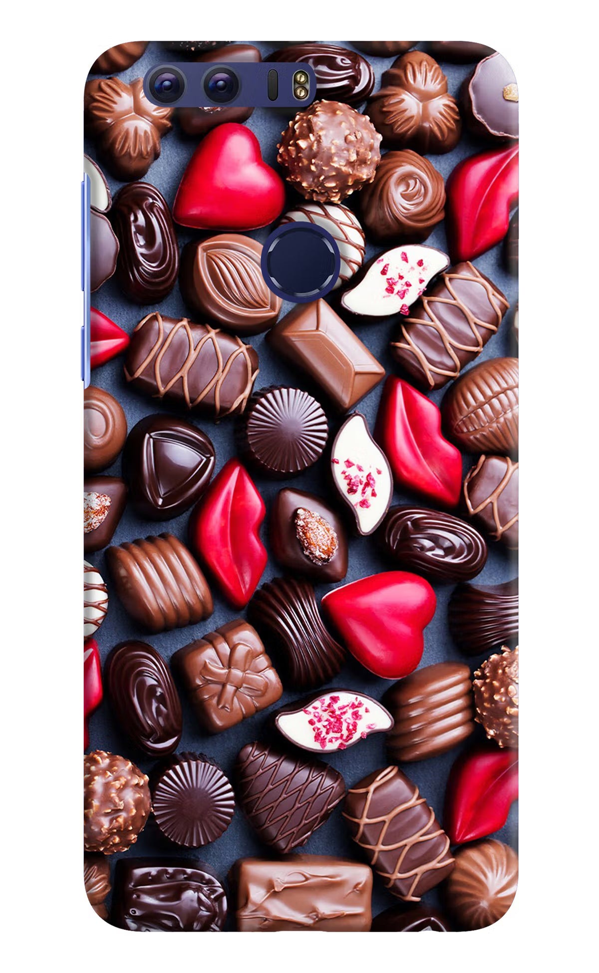 Chocolates Honor 8 Back Cover - Chocolates Honor 8 Hard Case Back Cover by Casekaro Chocolates Honor 8 Hard Case Back Cover by Casekaro