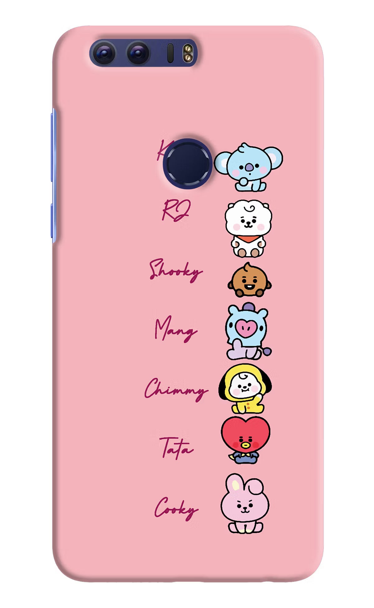 BTS names Honor 8 Back Cover - BTS names Honor 8 Hard Case Back Cover by Casekaro BTS names Honor 8 Hard Case Back Cover by Casekaro