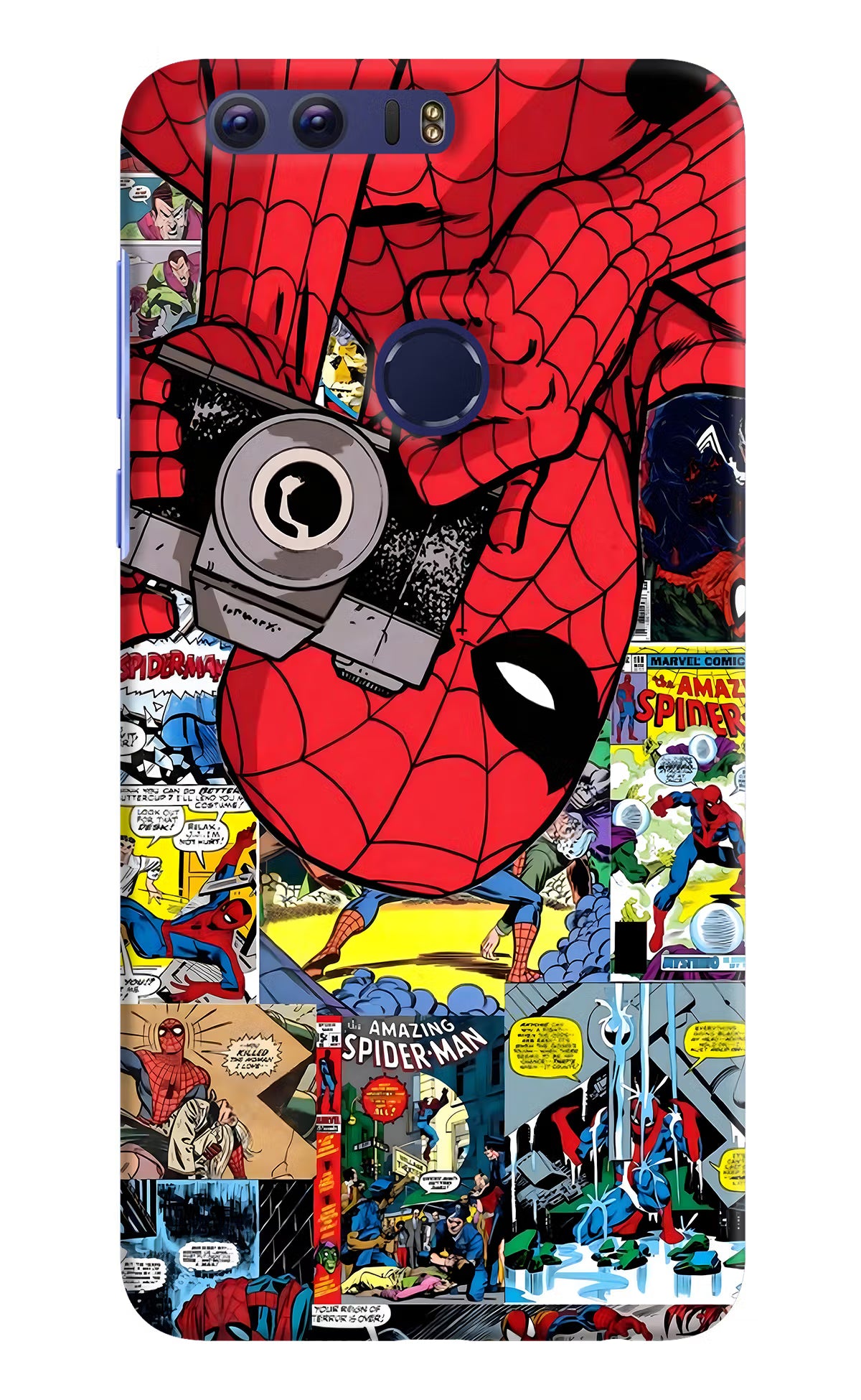 Spider Man Honor 8 Back Cover - Spider Man Honor 8 Hard Case Back Cover by Casekaro Spider Man Honor 8 Hard Case Back Cover by Casekaro