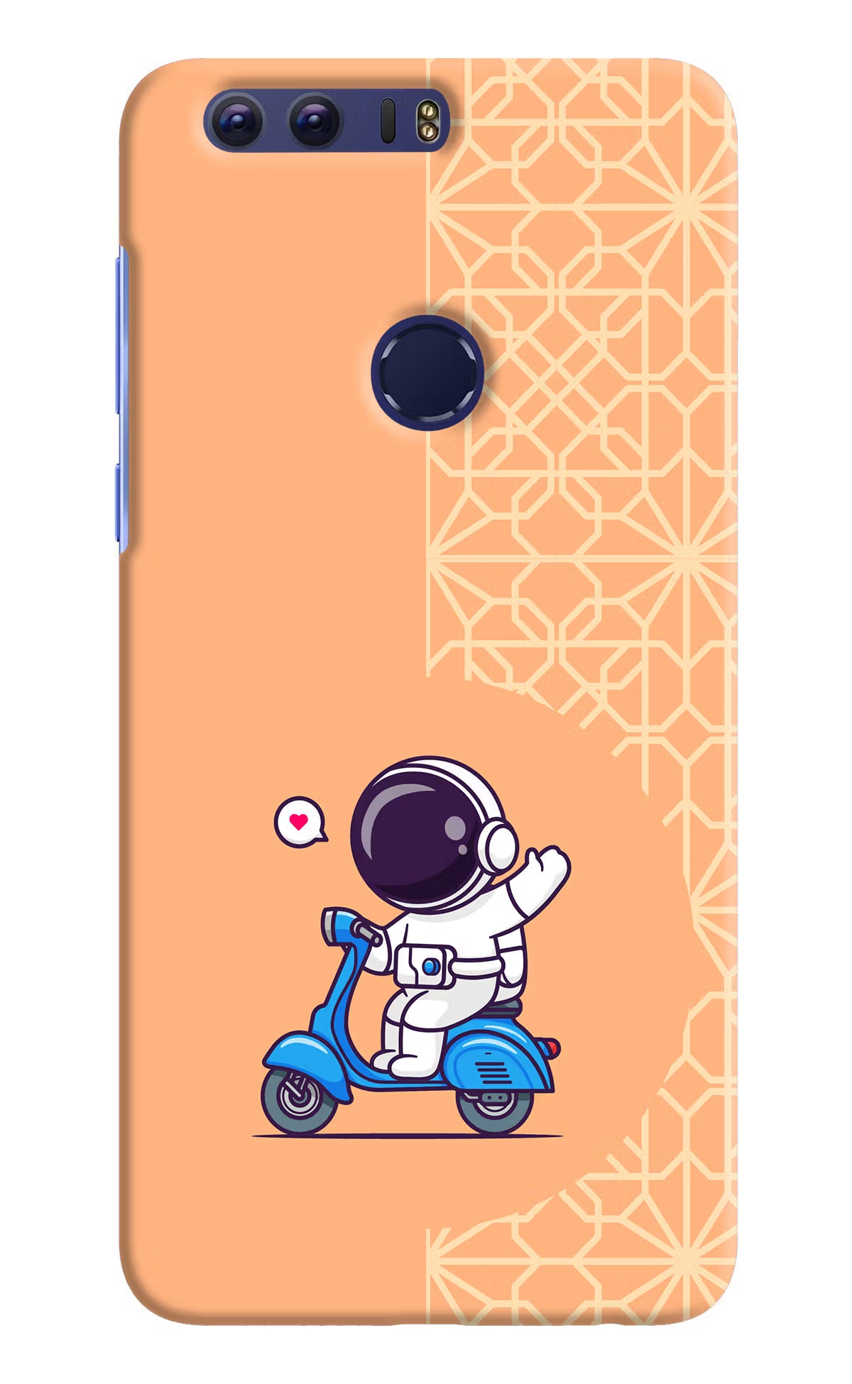 Cute Astronaut Riding Honor 8 Back Cover - Cute Astronaut Riding Honor 8 Hard Case Back Cover by Casekaro Cute Astronaut Riding Honor 8 Hard Case Back Cover by Casekaro