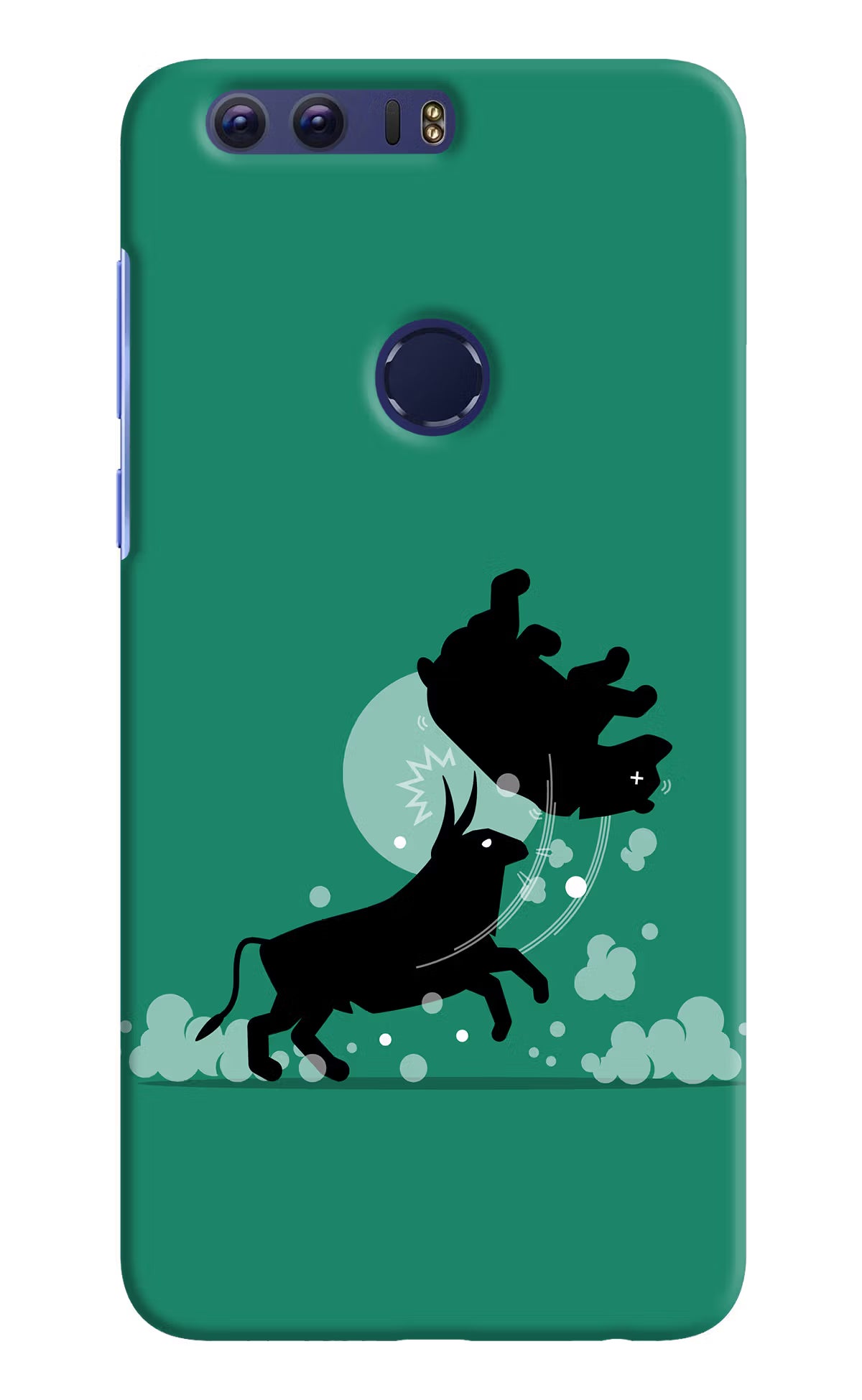 Bull Conqueror Honor 8 Back Cover - Bull Conqueror Honor 8 Hard Case Back Cover by Casekaro Bull Conqueror Honor 8 Hard Case Back Cover by Casekaro