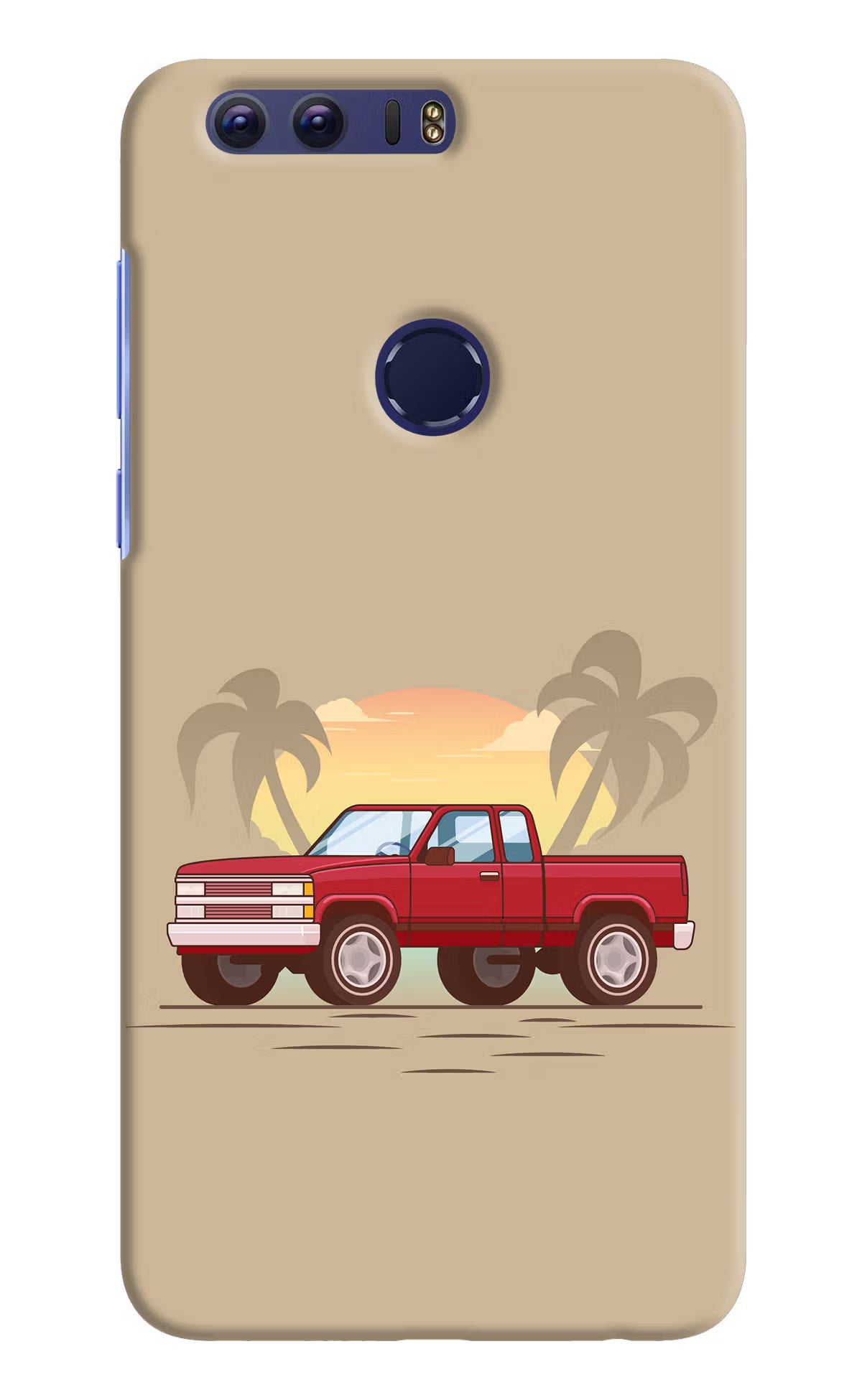 Desert Classic Drive Honor 8 Back Cover - Desert Classic Drive Honor 8 Hard Case Back Cover by Casekaro Desert Classic Drive Honor 8 Hard Case Back Cover by Casekaro