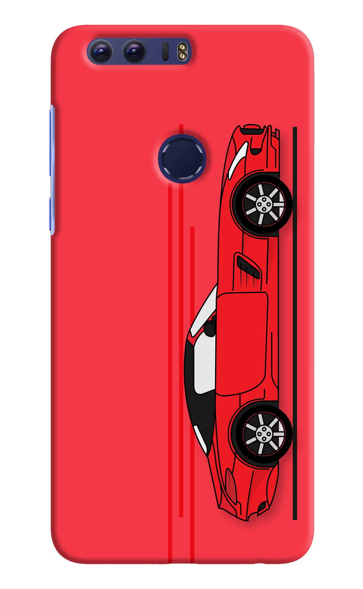 Red Velocity Honor 8 Back Cover - Red Velocity Honor 8 Hard Case Back Cover by Casekaro Red Velocity Honor 8 Hard Case Back Cover by Casekaro
