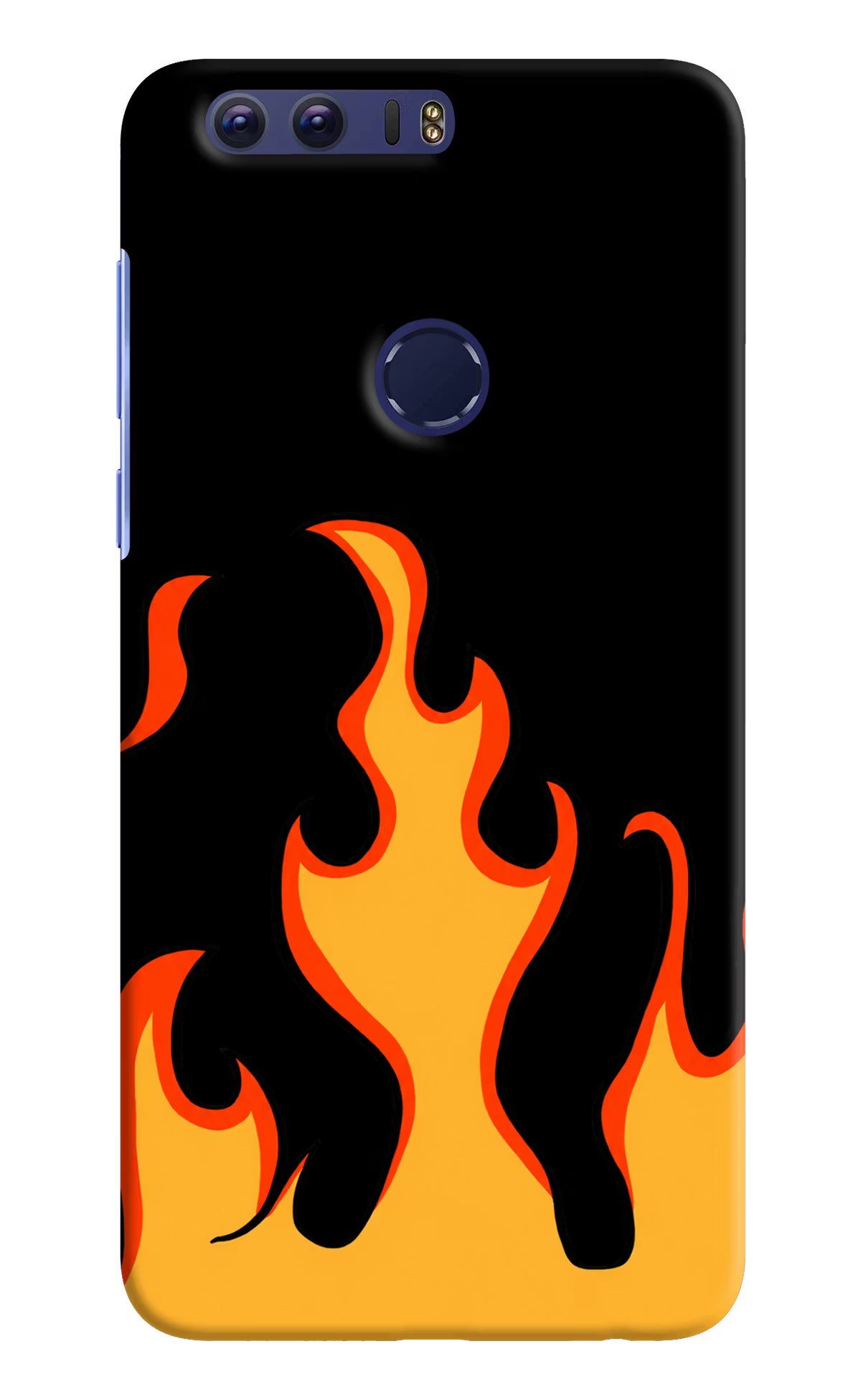 Fired Up – Black Honor 8 Back Cover - Fired Up – Black Honor 8 Hard Case Back Cover by Casekaro Fired Up – Black Honor 8 Hard Case Back Cover by Casekaro