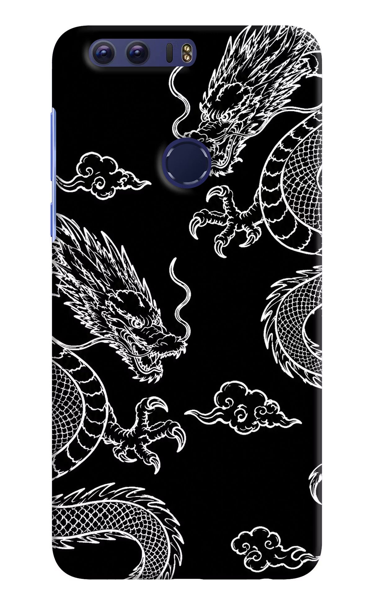 Twin Dragons Honor 8 Back Cover - Twin Dragons Honor 8 Hard Case Back Cover by Casekaro Twin Dragons Honor 8 Hard Case Back Cover by Casekaro