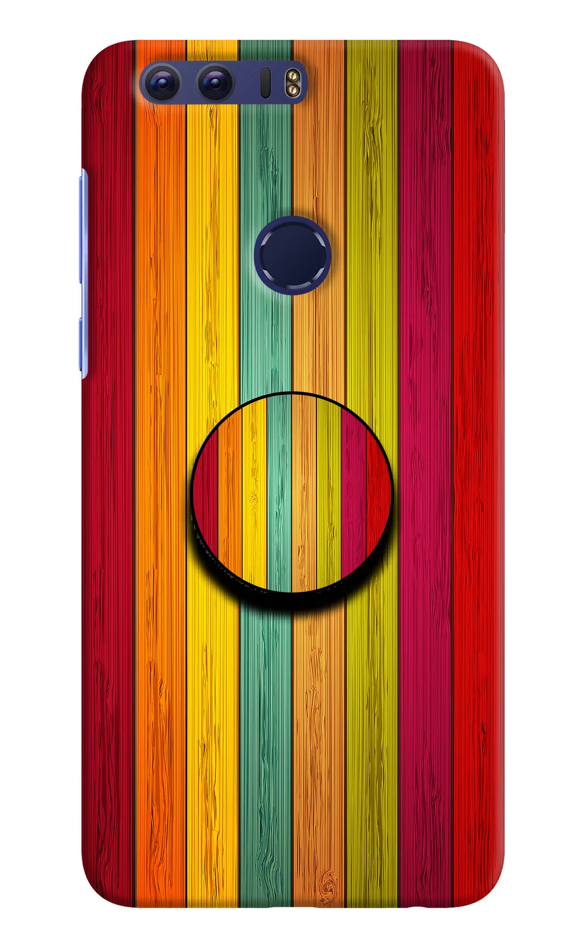 Multicolor Wooden Honor 8 Pop Case - Multicolor Wooden Honor 8 Pop Case by Casekaro Multicolor Wooden Honor 8 Pop Case by Casekaro