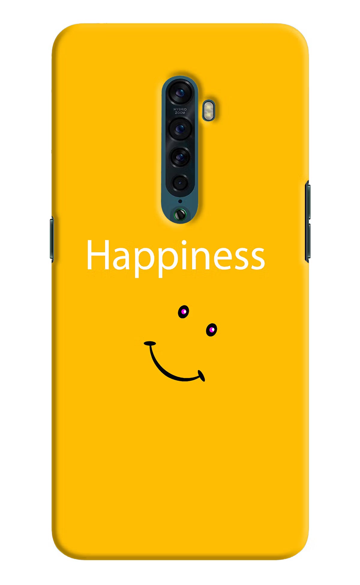 Happiness With Smiley Oppo Reno2 Back Cover - Happiness With Smiley Oppo Reno2 Hard Case Back Cover by Casekaro Happiness With Smiley Oppo Reno2 Hard Case Back Cover by Casekaro