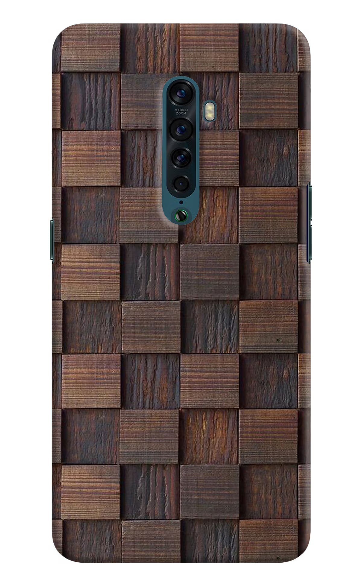 Wooden Cube Design Oppo Reno2 Back Cover - Wooden Cube Design Oppo Reno2 Hard Case Back Cover by Casekaro Wooden Cube Design Oppo Reno2 Hard Case Back Cover by Casekaro