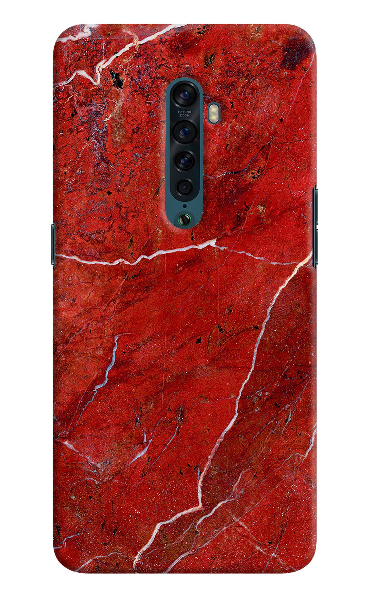 Red Marble Design Oppo Reno2 Back Cover - Red Marble Design Oppo Reno2 Hard Case Back Cover by Casekaro Red Marble Design Oppo Reno2 Hard Case Back Cover by Casekaro