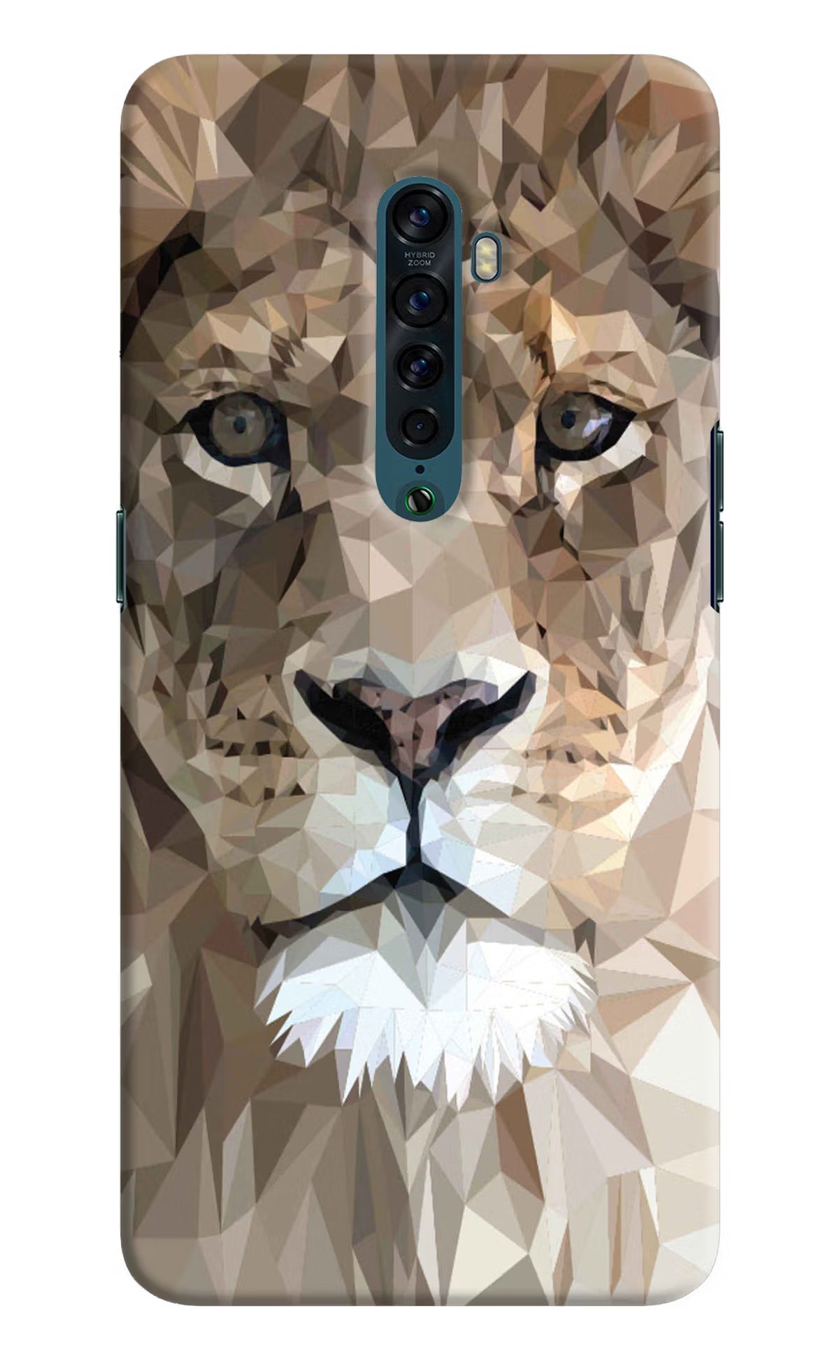 Lion Art Oppo Reno2 Back Cover - Lion Art Oppo Reno2 Hard Case Back Cover by Casekaro Lion Art Oppo Reno2 Hard Case Back Cover by Casekaro