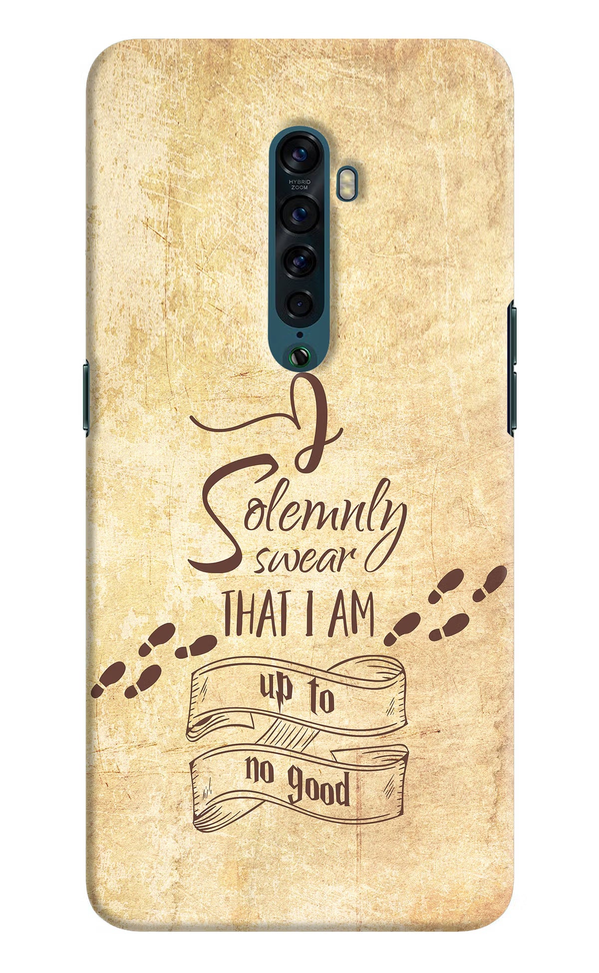 I Solemnly swear that i up to no good Oppo Reno2 Back Cover - I Solemnly swear that i up to no good Oppo Reno2 Hard Case Back Cover by Casekaro I Solemnly swear that i up to no good Oppo Reno2 Hard Case Back Cover by Casekaro